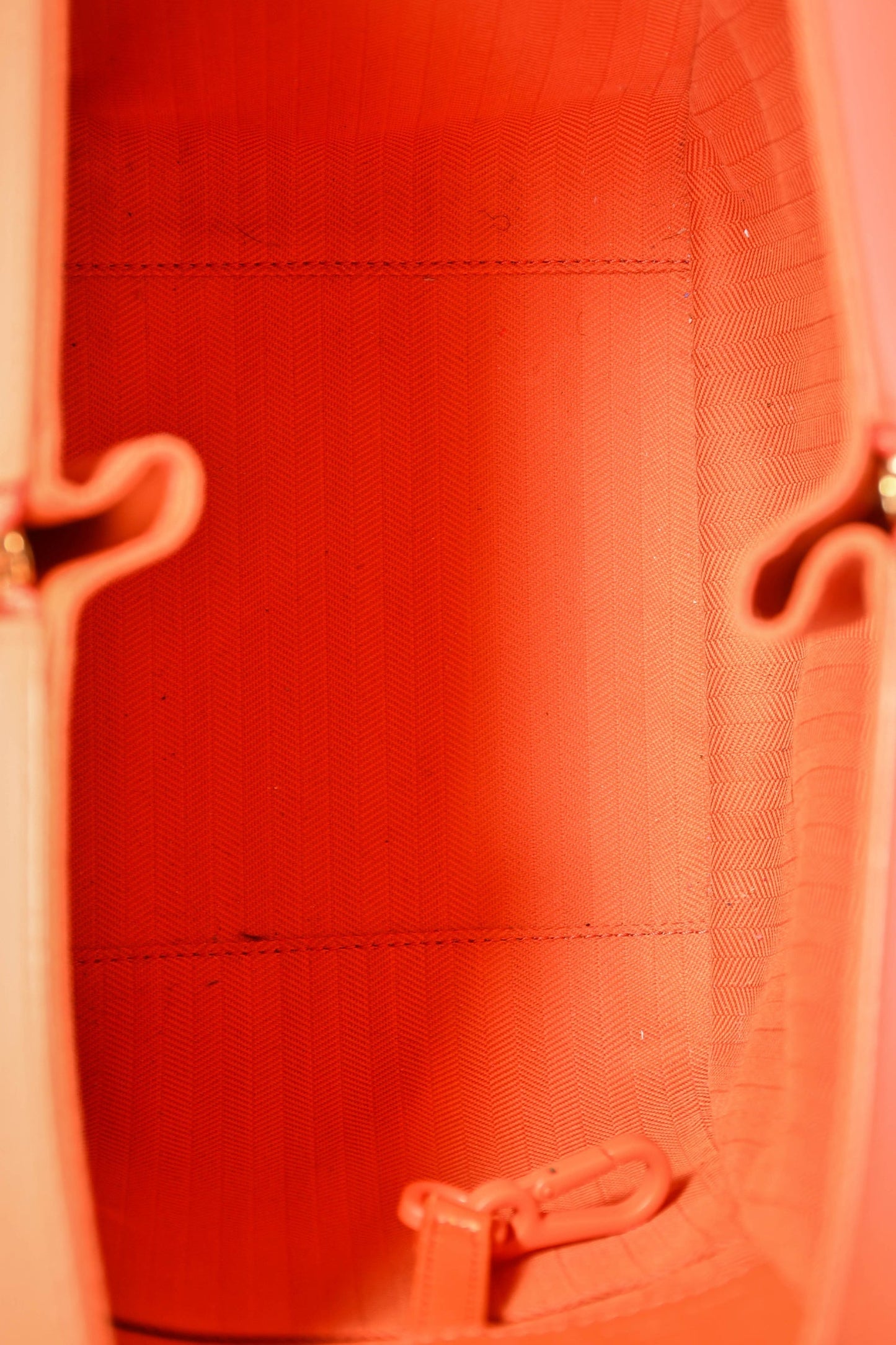 Loewe Orange Leather 'Hammock' Tote with Strap