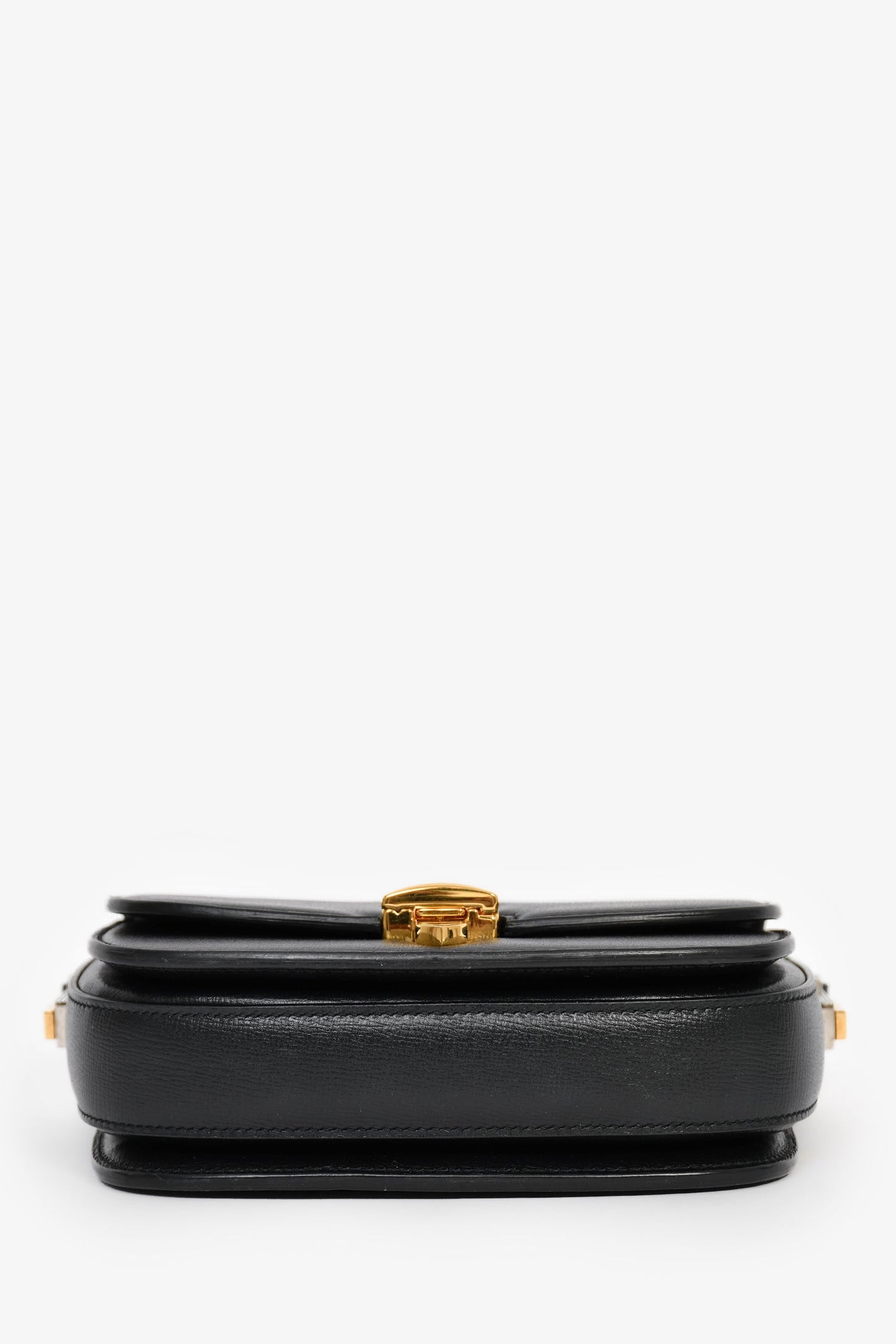 Gucci Black Leather Sylvie 1969 Mini Shoulder Bag
