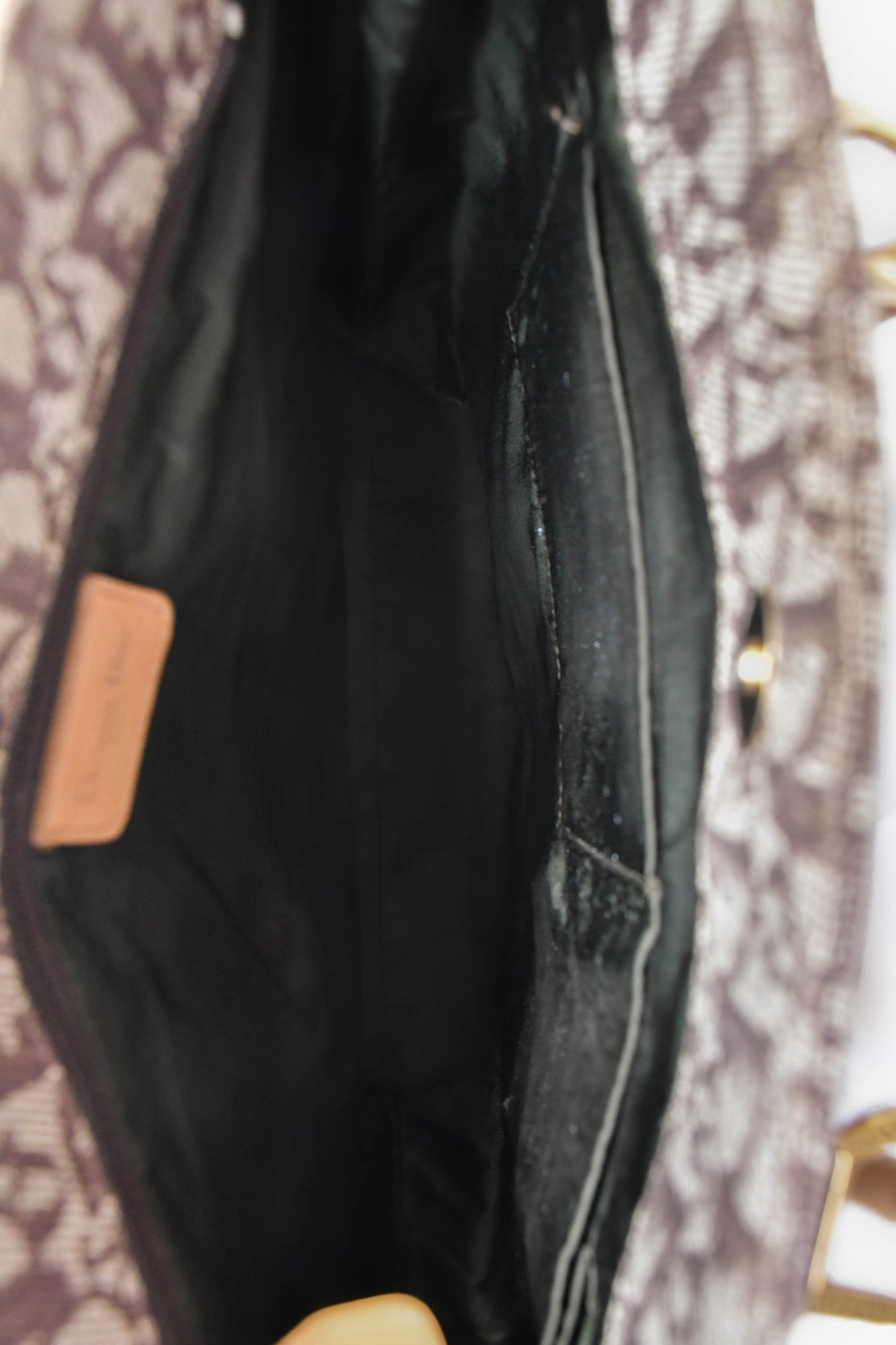 Christian Dior Vintage Brown Canvas Oblique Trotter Tote Bag