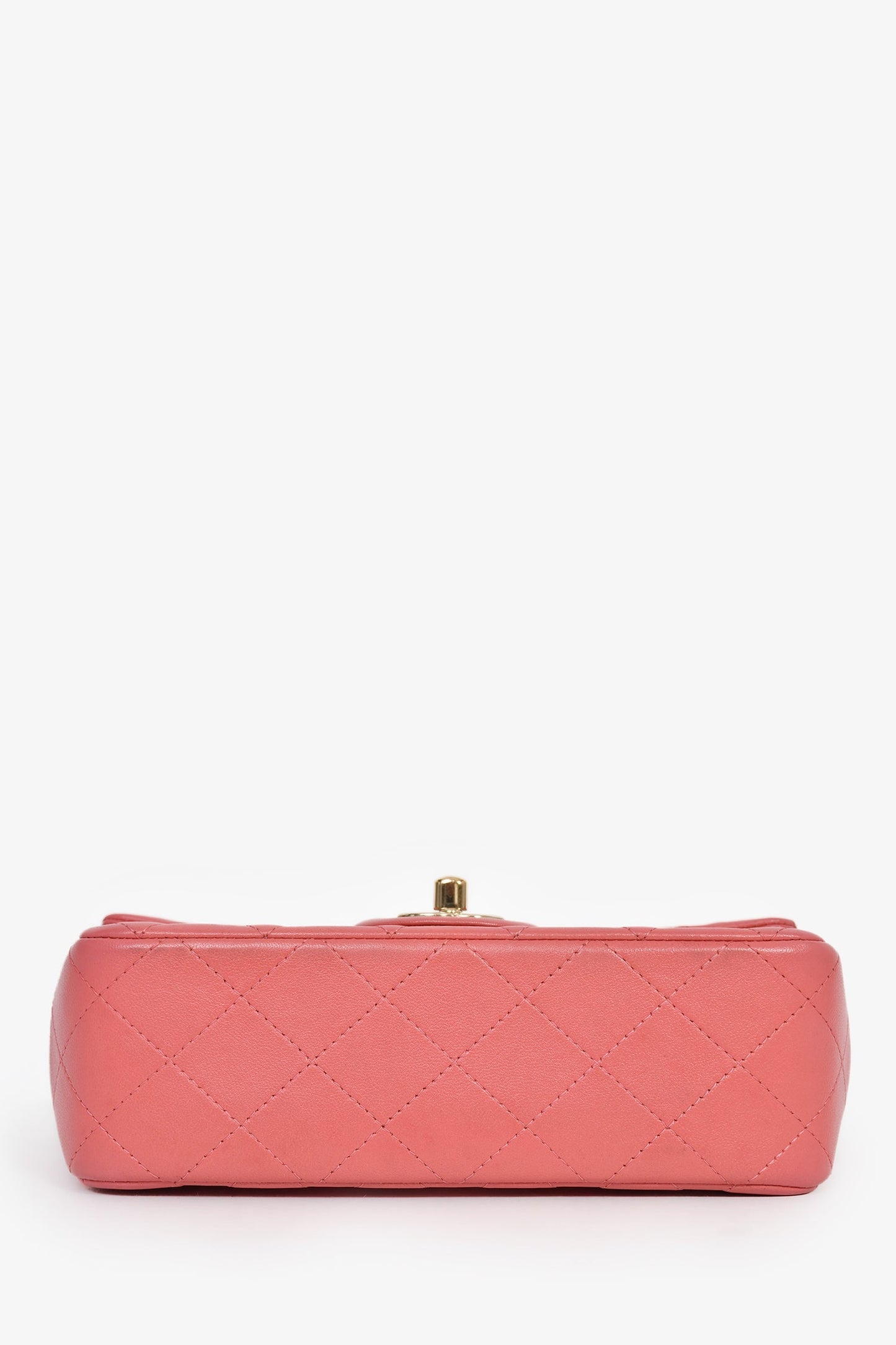 Chanel™ 2014 Valentine Charms Edition Pink Quilted Lambskin Mini Rectangular Flap Bag