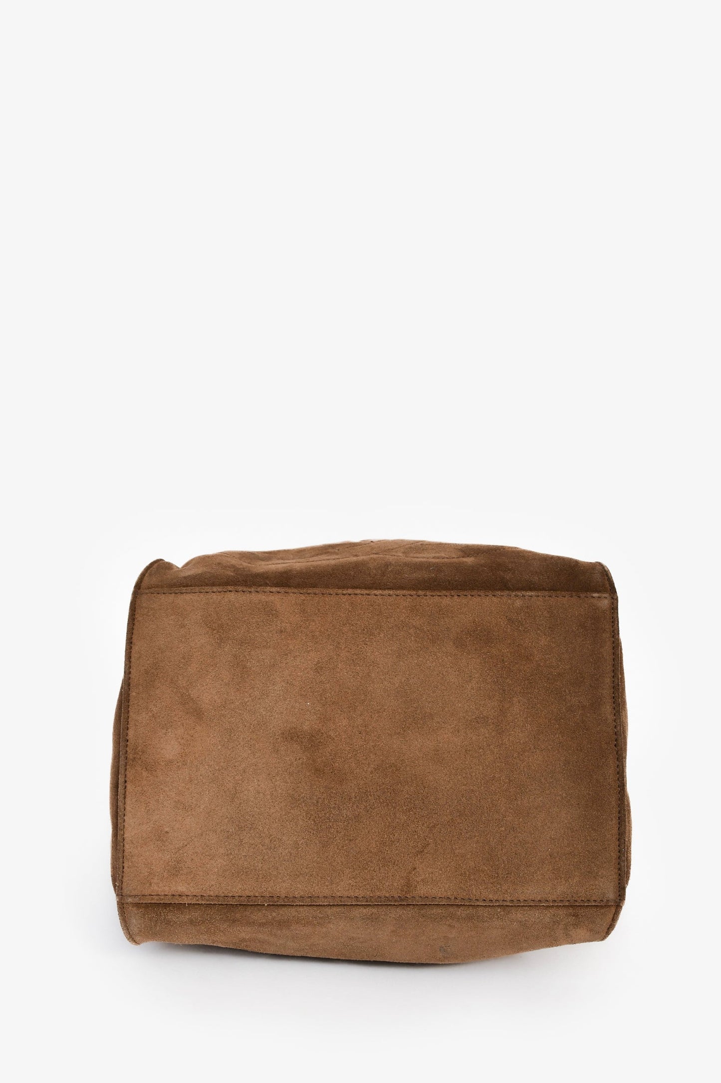 Chanel™ 1994-96 Brown Suede Timeless Drawstring Bucket Bag