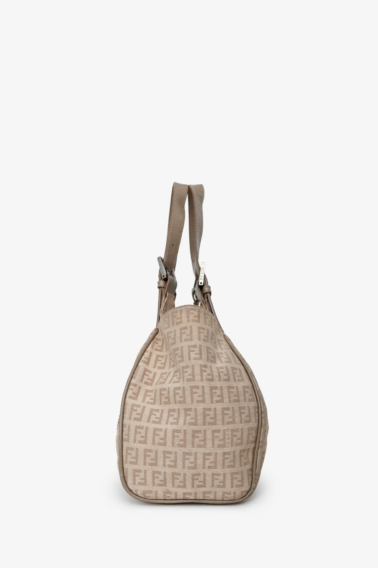 Fendi Beige FF Zucca Canvas Hobo Shoulder Bag