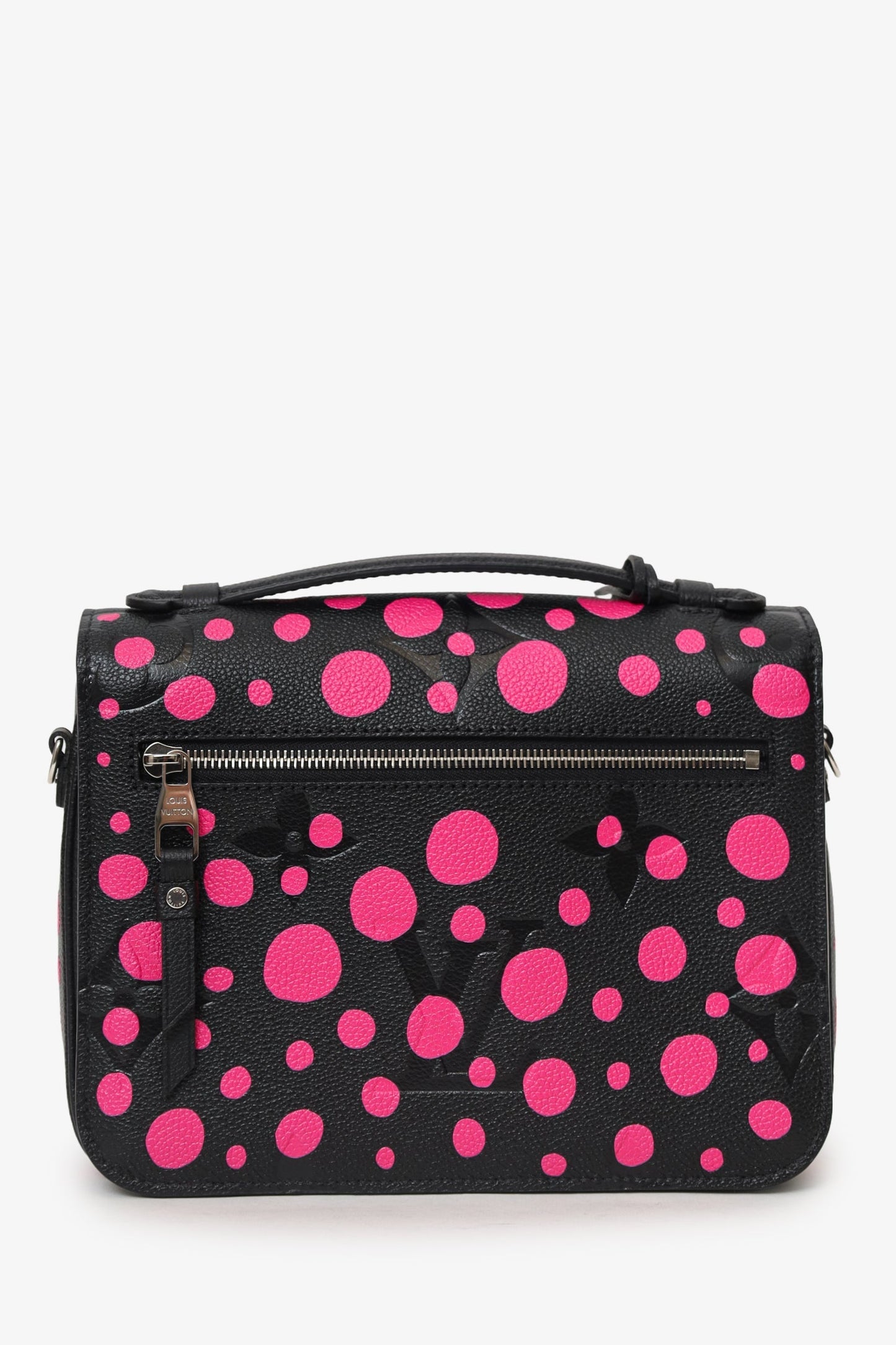 Louis Vuitton x Yayoi Kusama 2023 Black/Fuchsia Monogram Giant Empreinte Dots Pochette Métis
