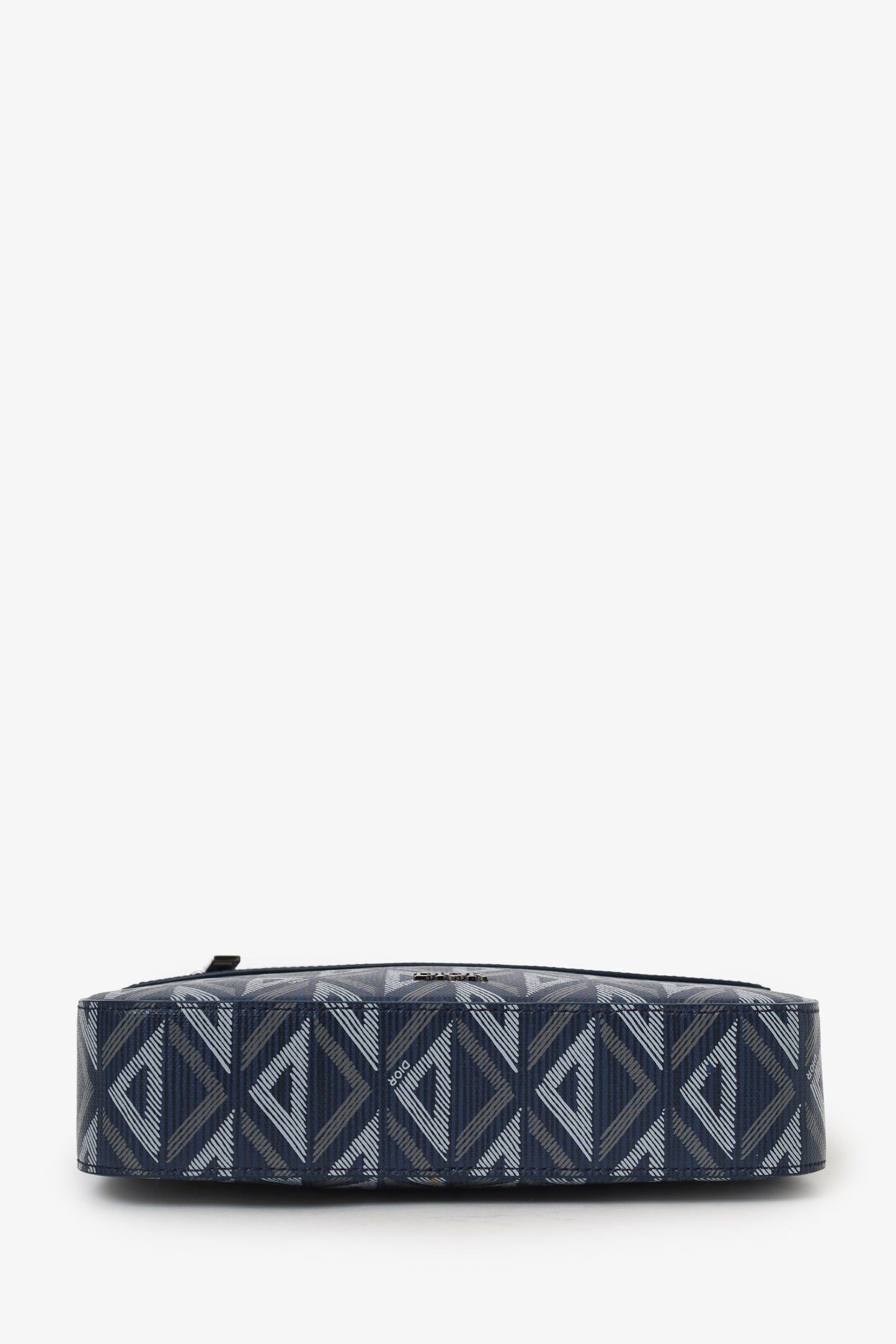 Christian Dior 2023 Navy Coated Canvas CD Diamond Safari Messenger