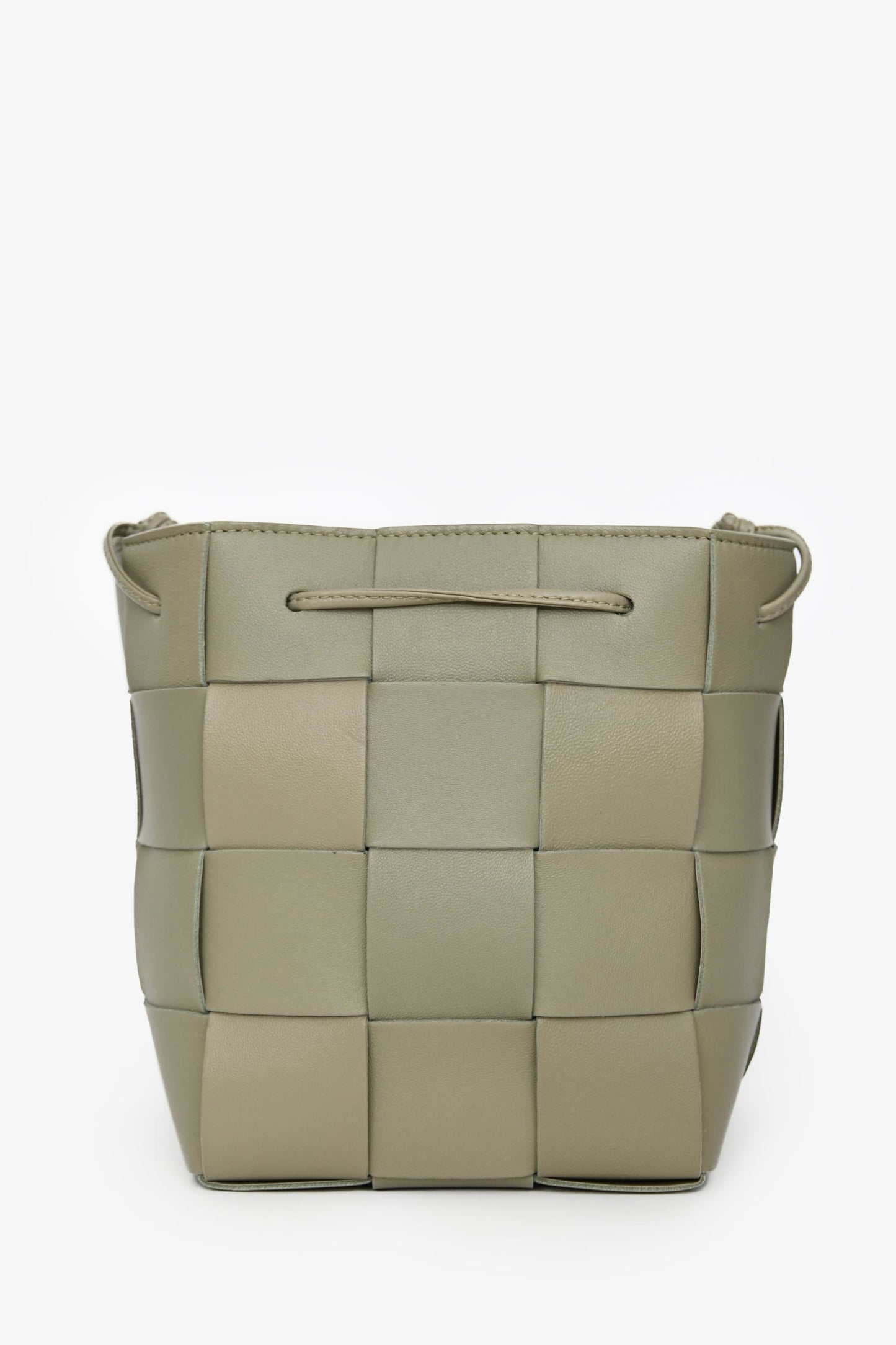 Bottega Veneta Green Intrecciato Small Cassette Bucket Bag