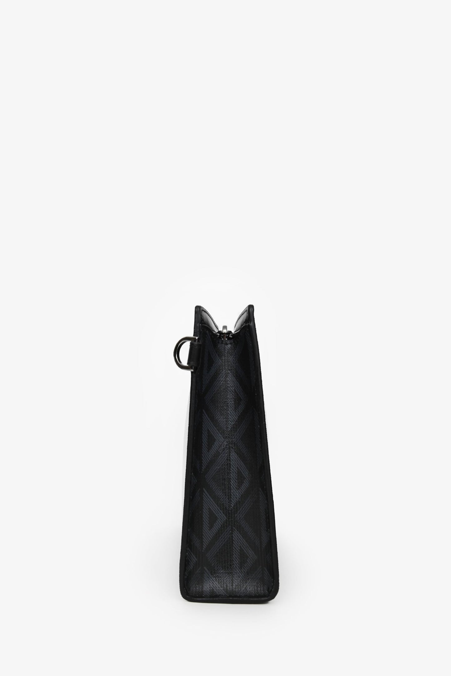 Dior Homme 2024 A5 Black Coated Canvas Triangle Pouch