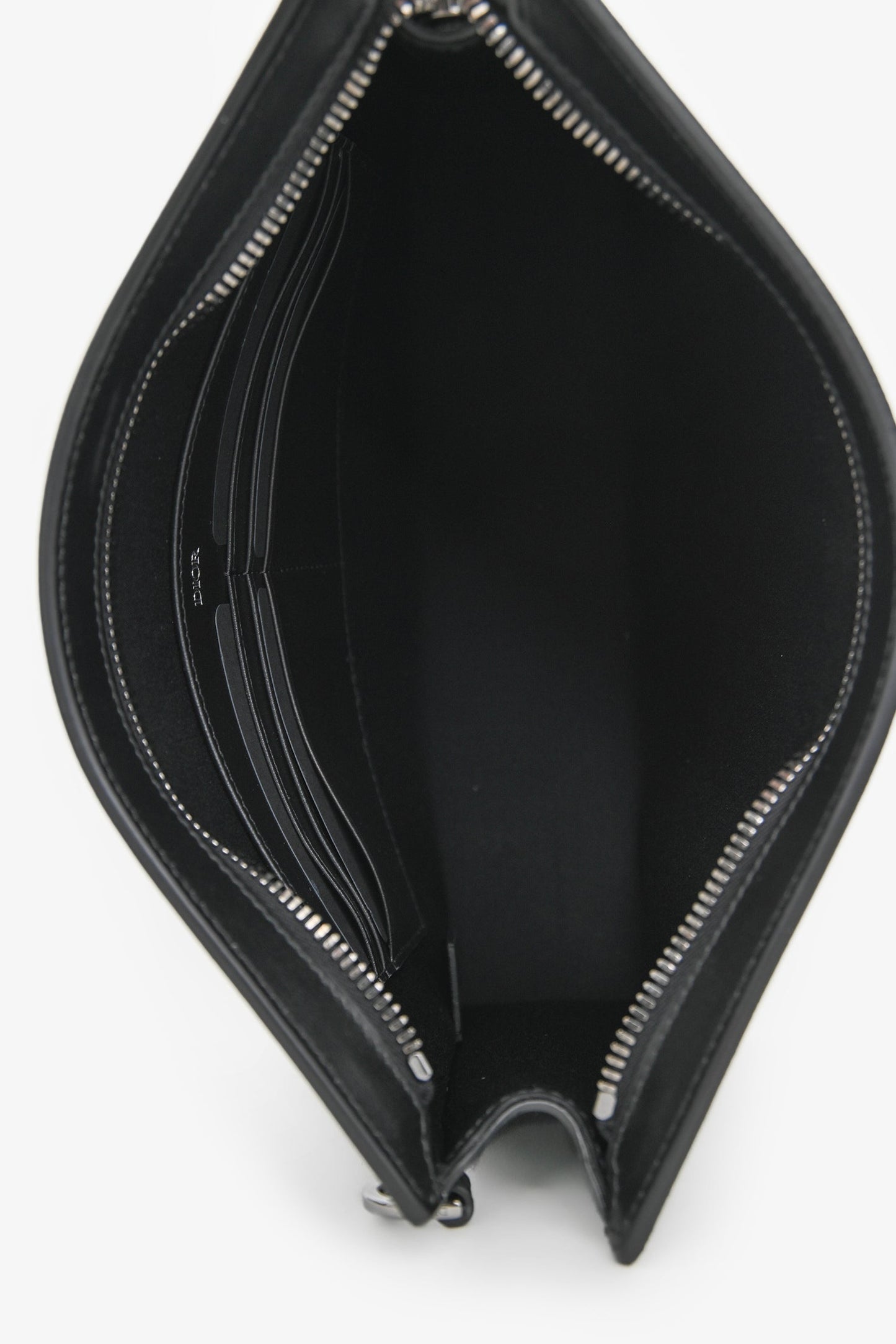 Dior Homme 2024 A5 Black Coated Canvas Triangle Pouch