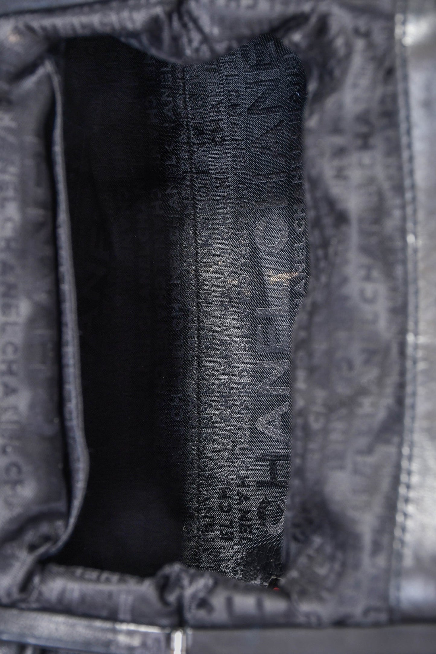 Chanel™ Vintage Black Leather Camellia Frame Clutch Bag