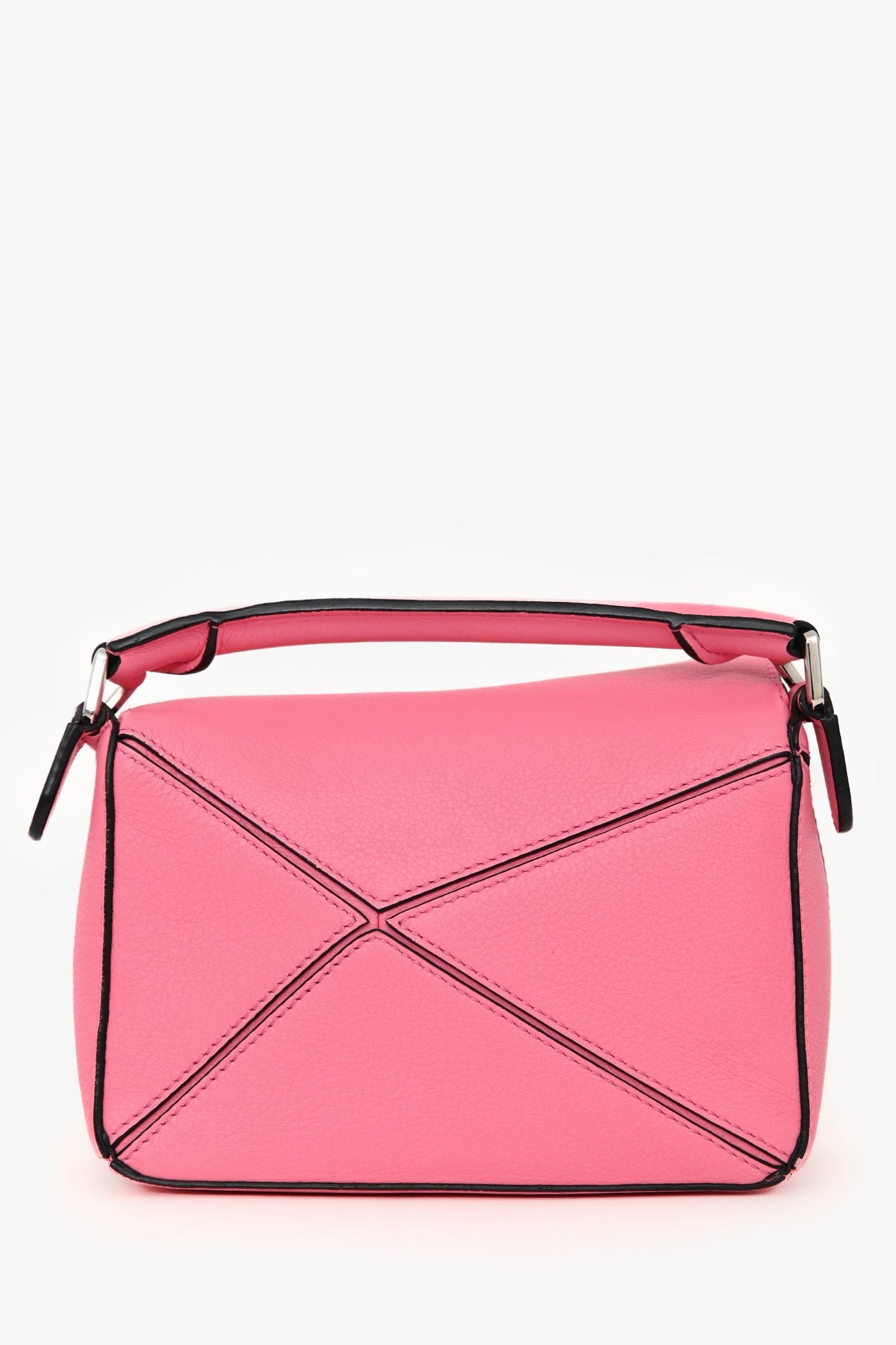 Loewe Pink Leather Mini Puzzle Crossbody