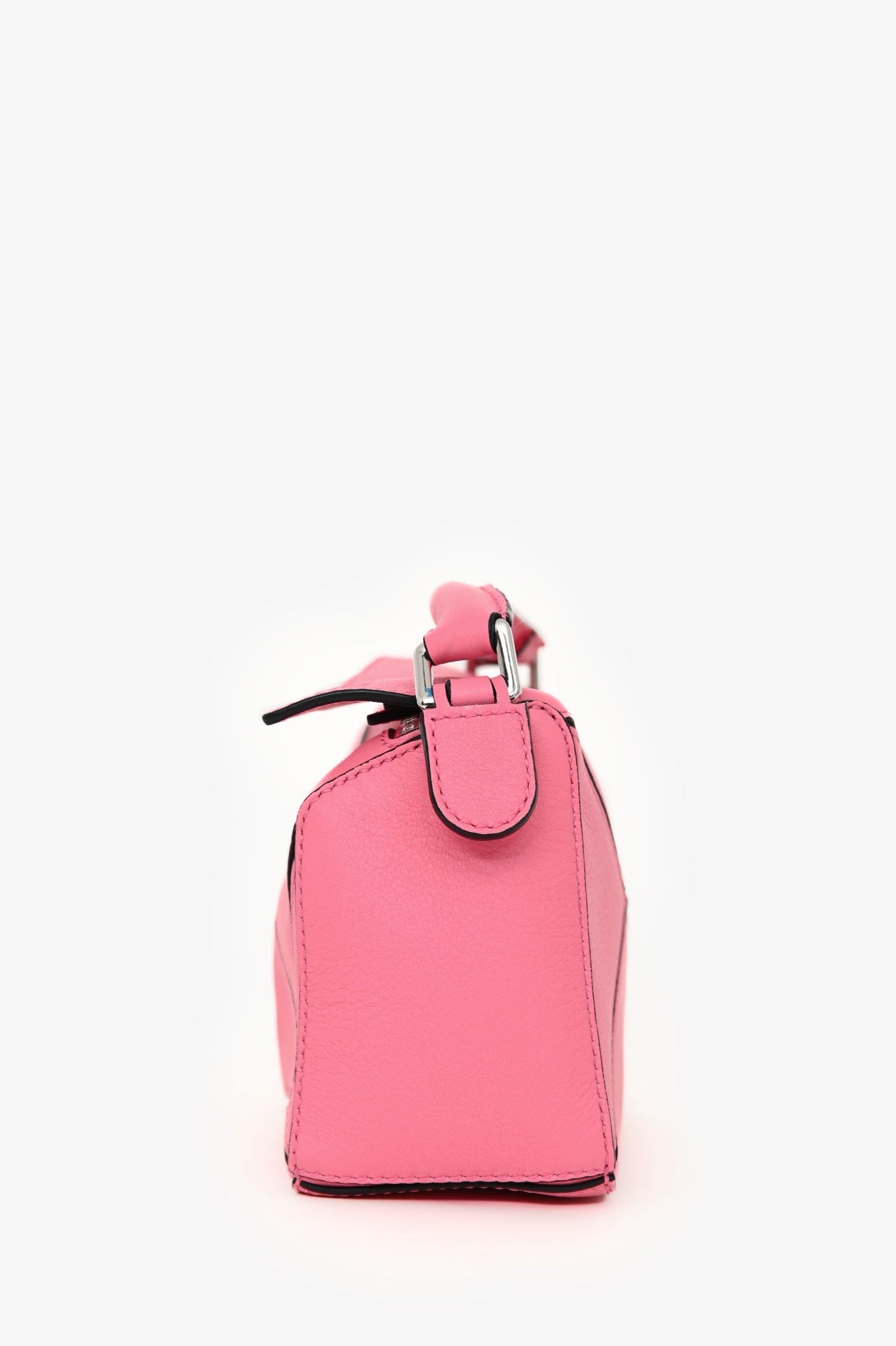 Loewe Pink Leather Mini Puzzle Crossbody
