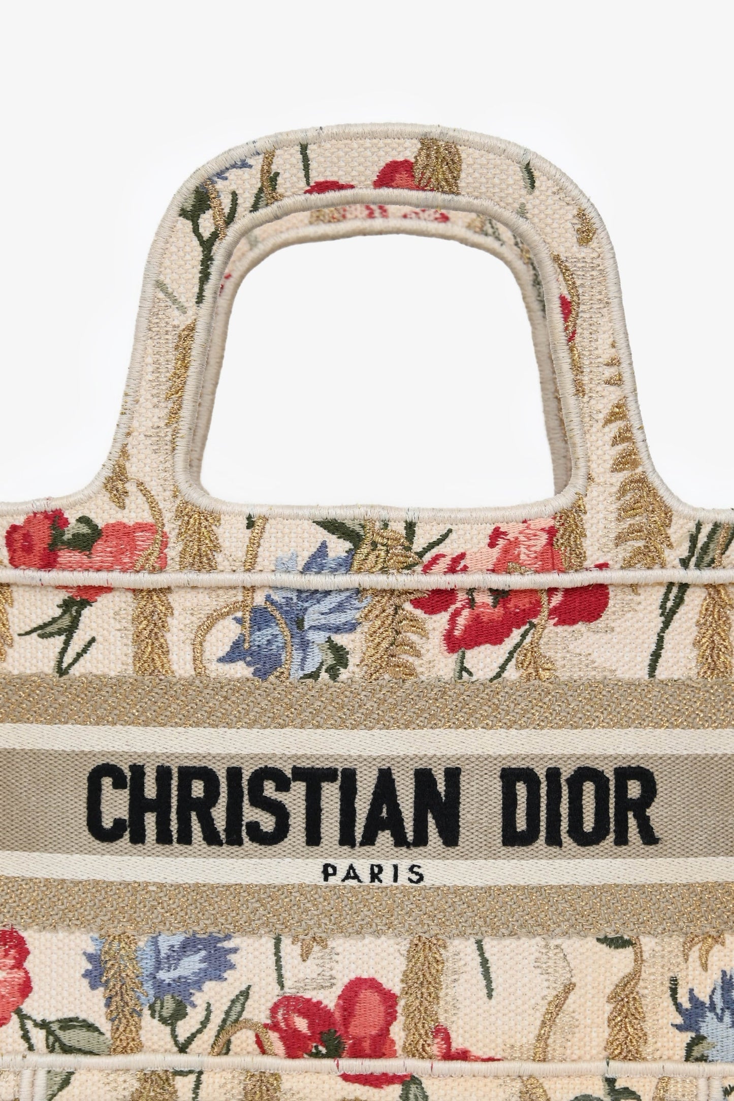 Christian Dior 2020 Canvas Mini Hibiscus Book Tote