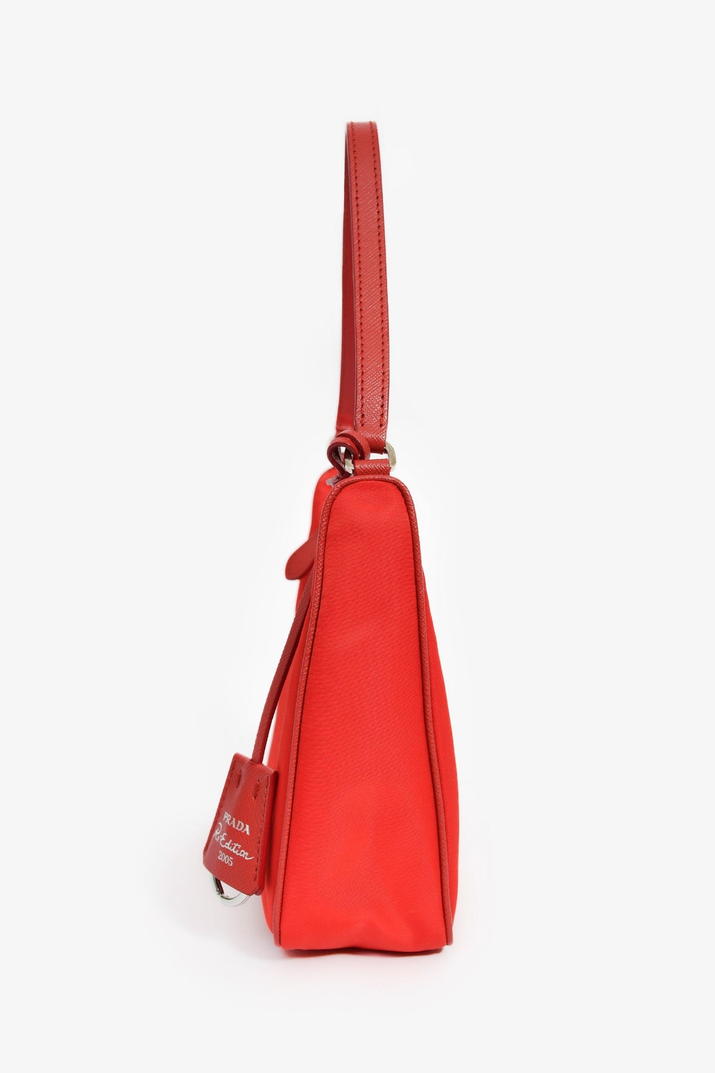 Prada Limited Edition Red Re-Nylon 2005 Shoulder Bag