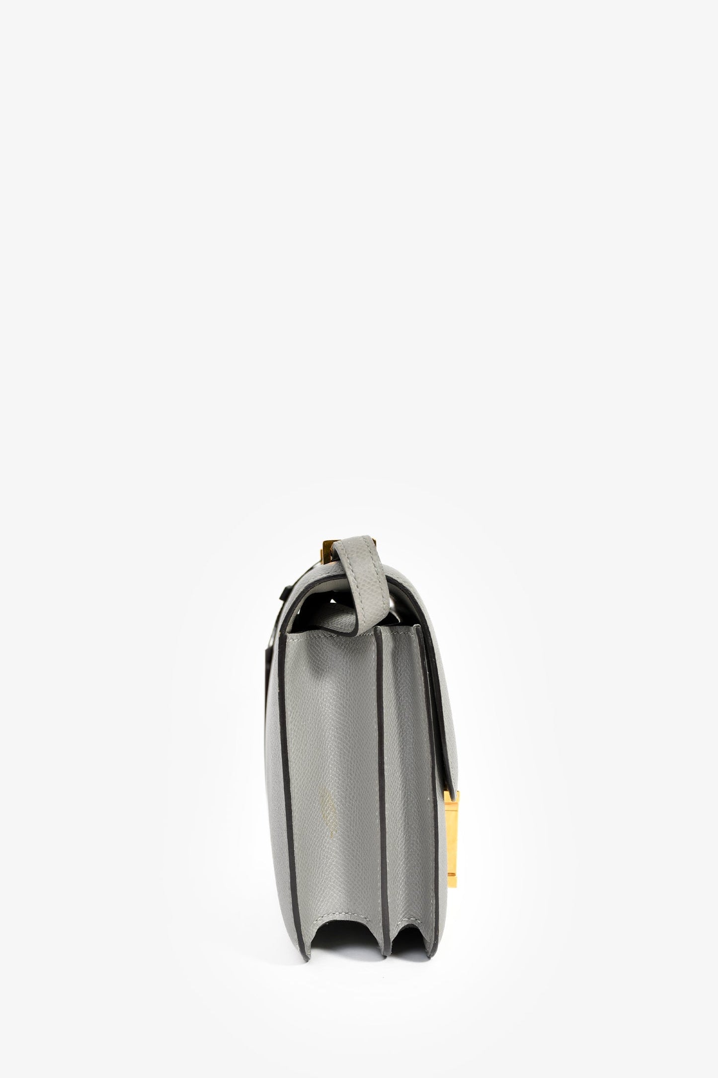 Hermès 2017 Gris Mouette Epsom Leather Mini Constance 18