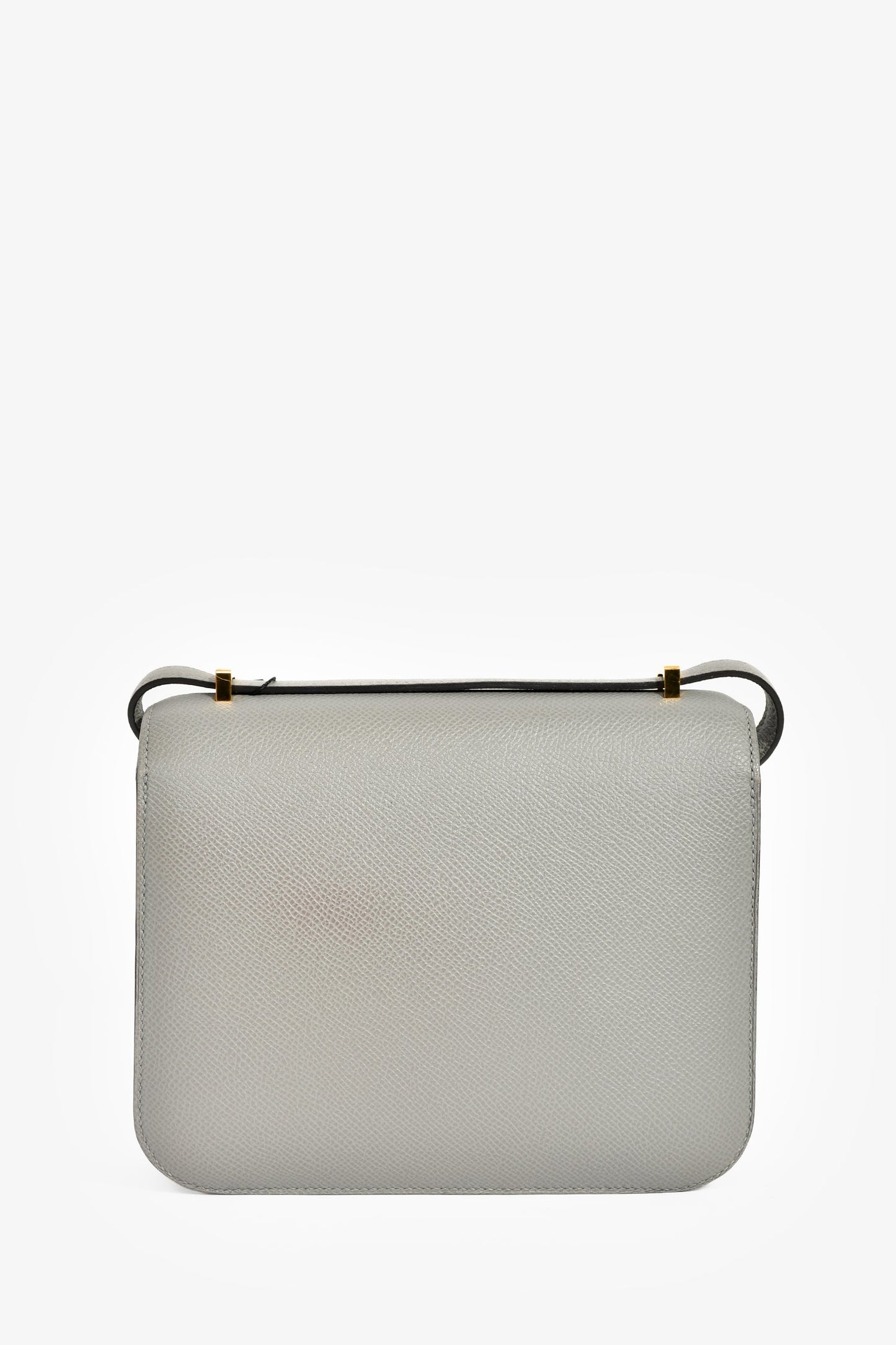 Hermès 2017 Gris Mouette Epsom Leather Mini Constance 18