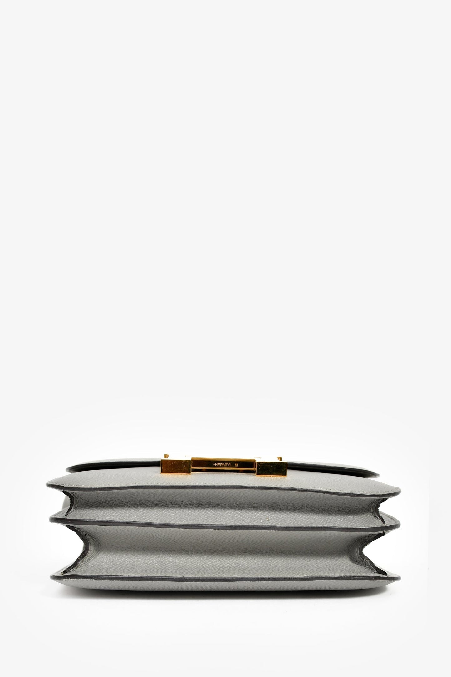 Hermès 2017 Gris Mouette Epsom Leather Mini Constance 18