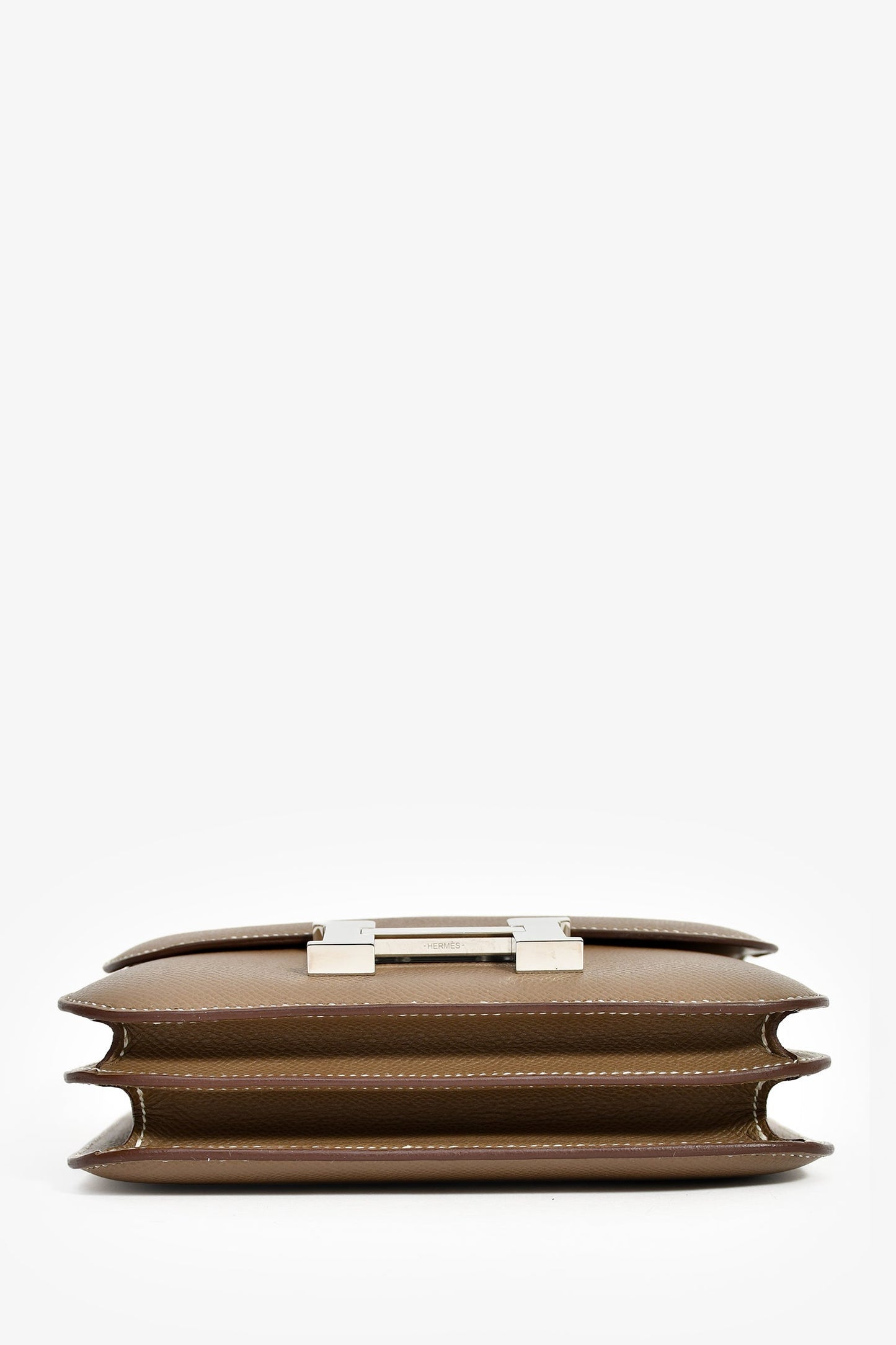 Hermès 2023 Etoupe Epsom Leather Mini Constance 18