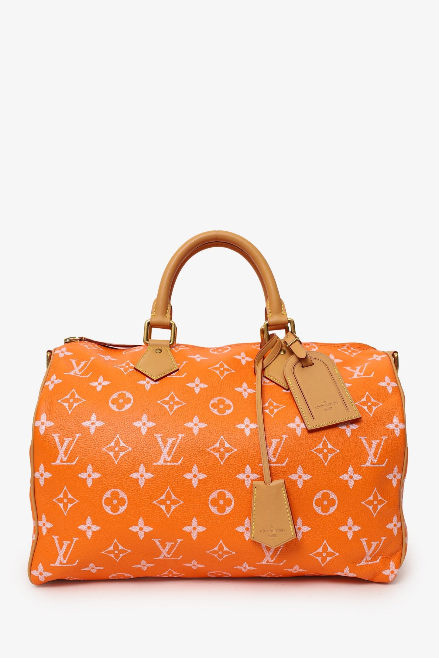 Louis Vuitton VIA Orange Monogram Leather Speedy P9 Bandouliere 40 (Limited Edition 140)