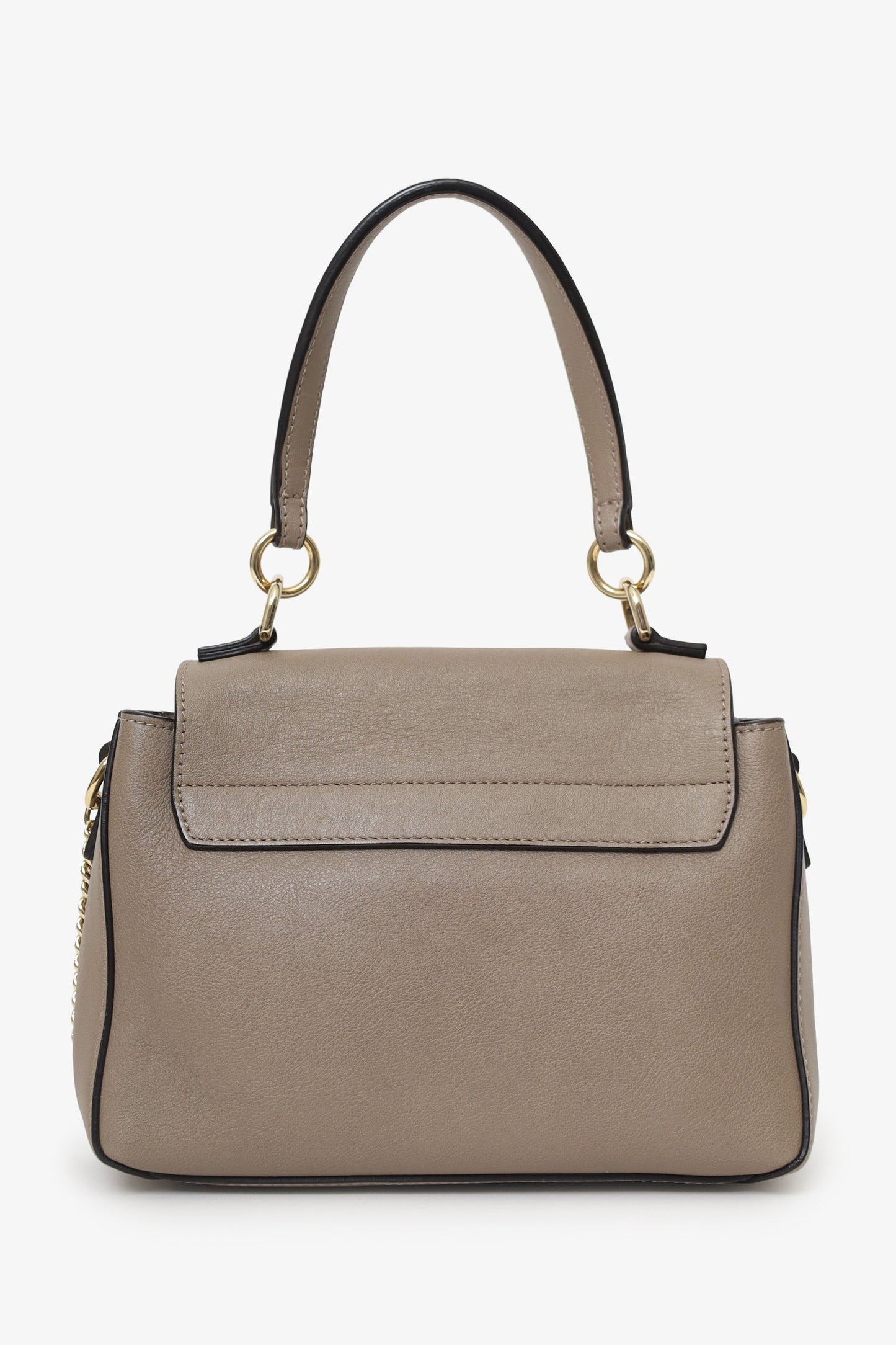 Chloe Taupe Leather Mini Faye Day Bag