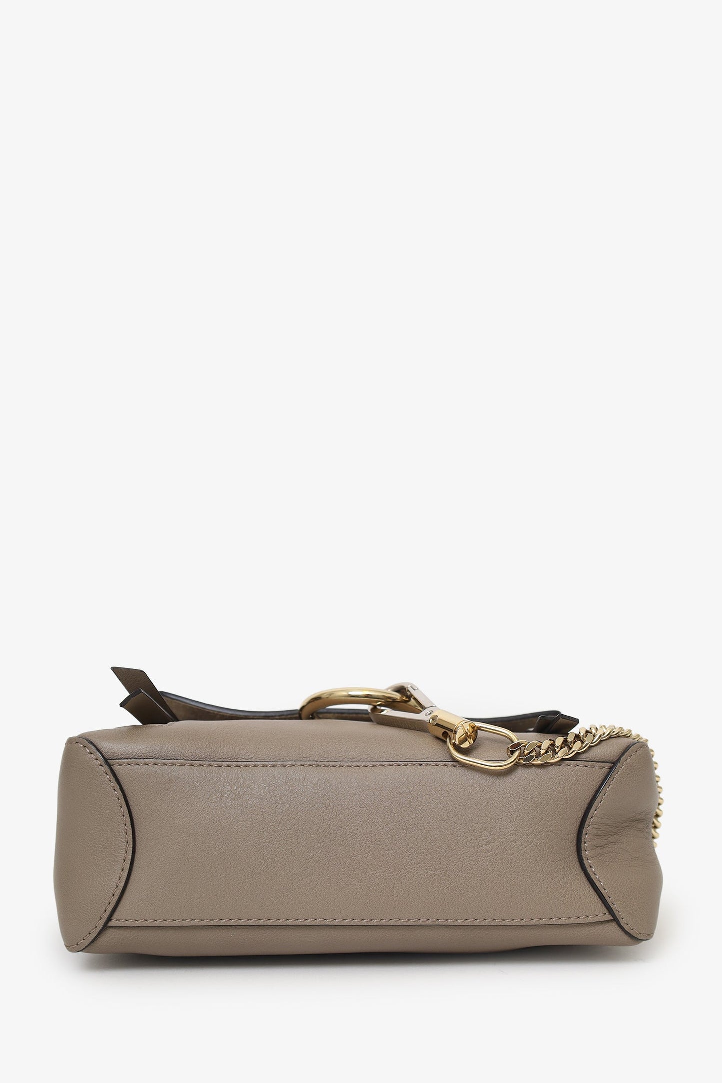 Chloe Taupe Leather Mini Faye Day Bag