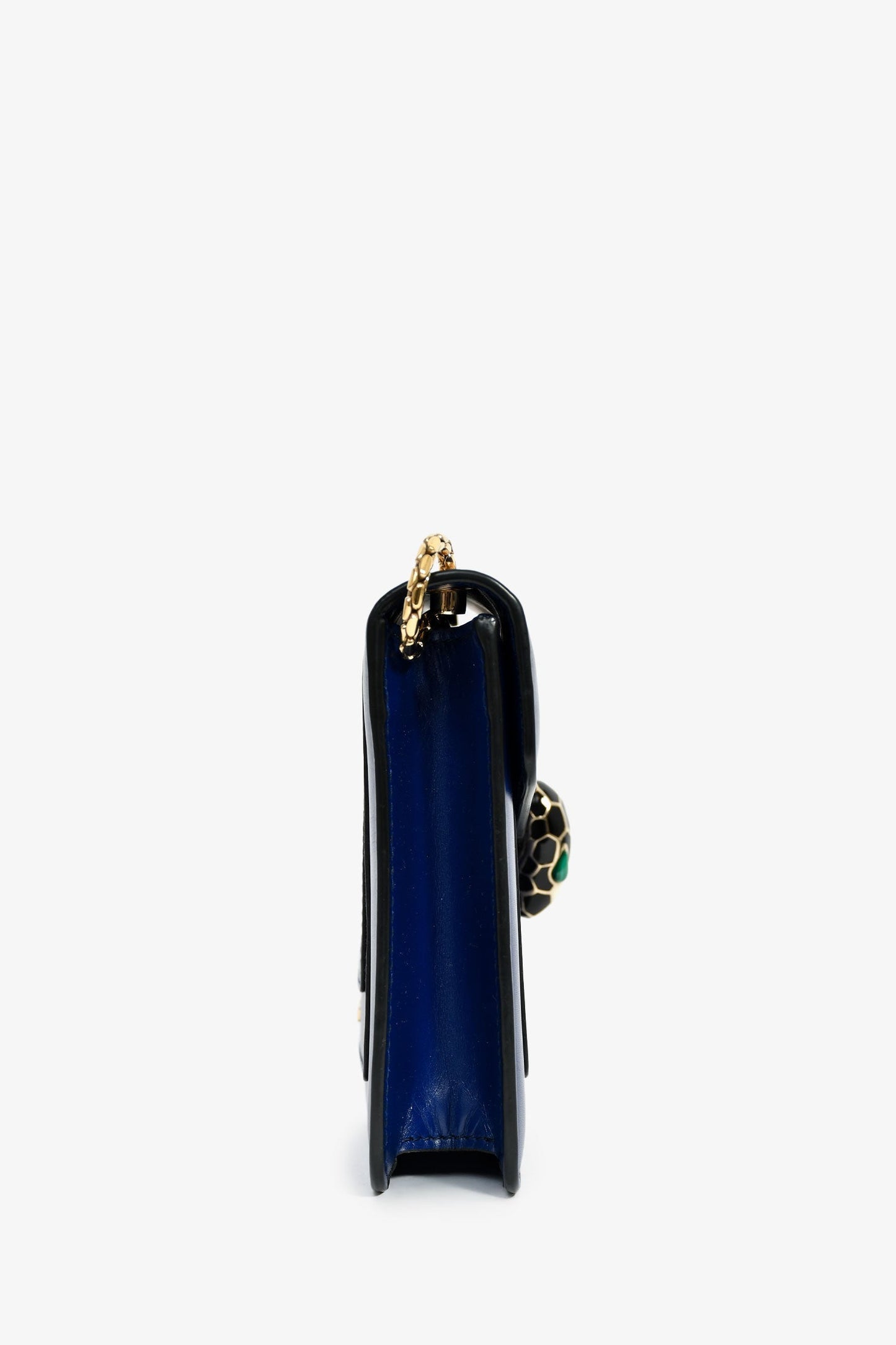 Bvlgari Blue Leather Serpenti Forever Small Crossbody Bag