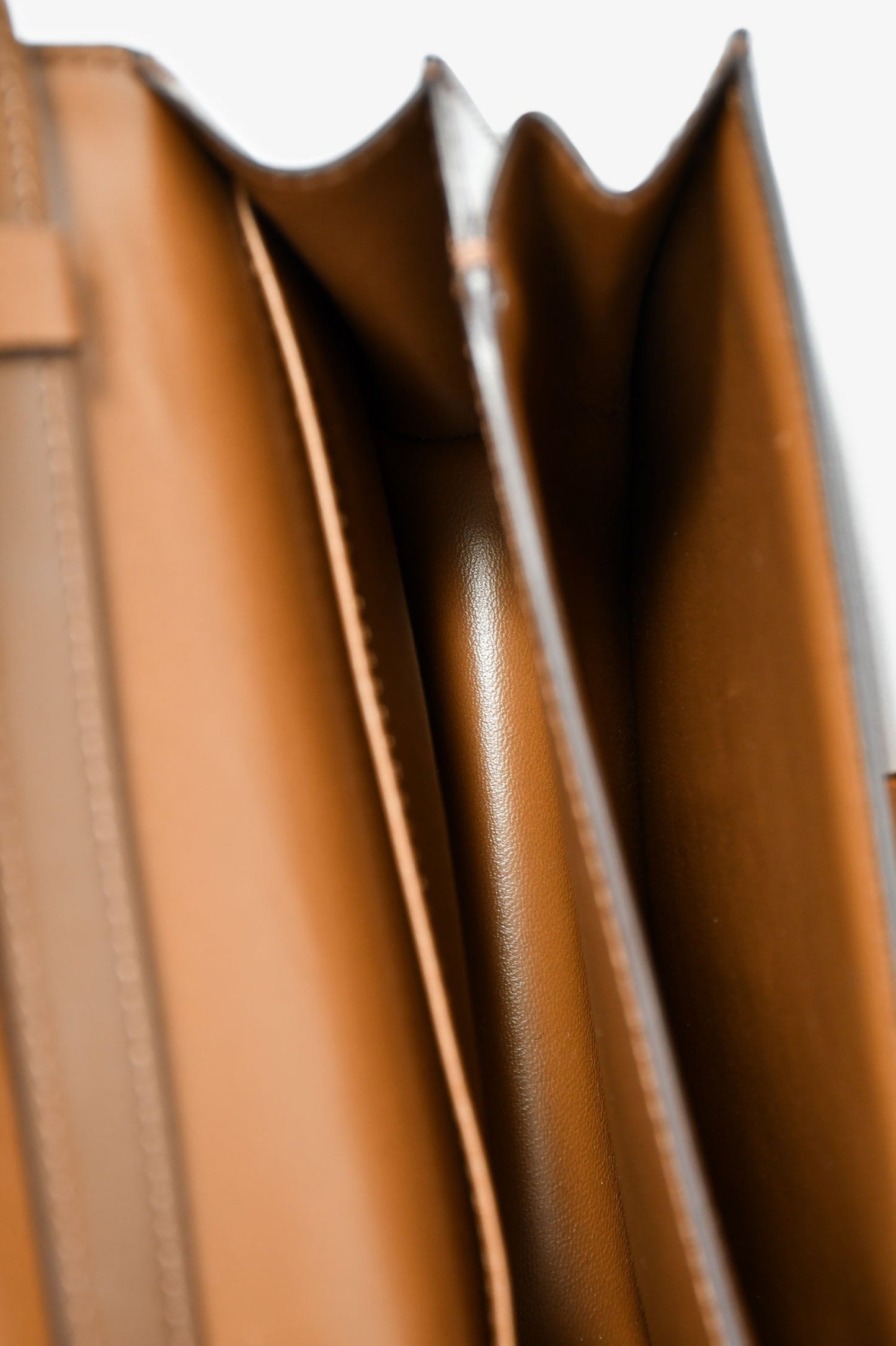 Celine Brown Leather Small Box Crossbody Bag