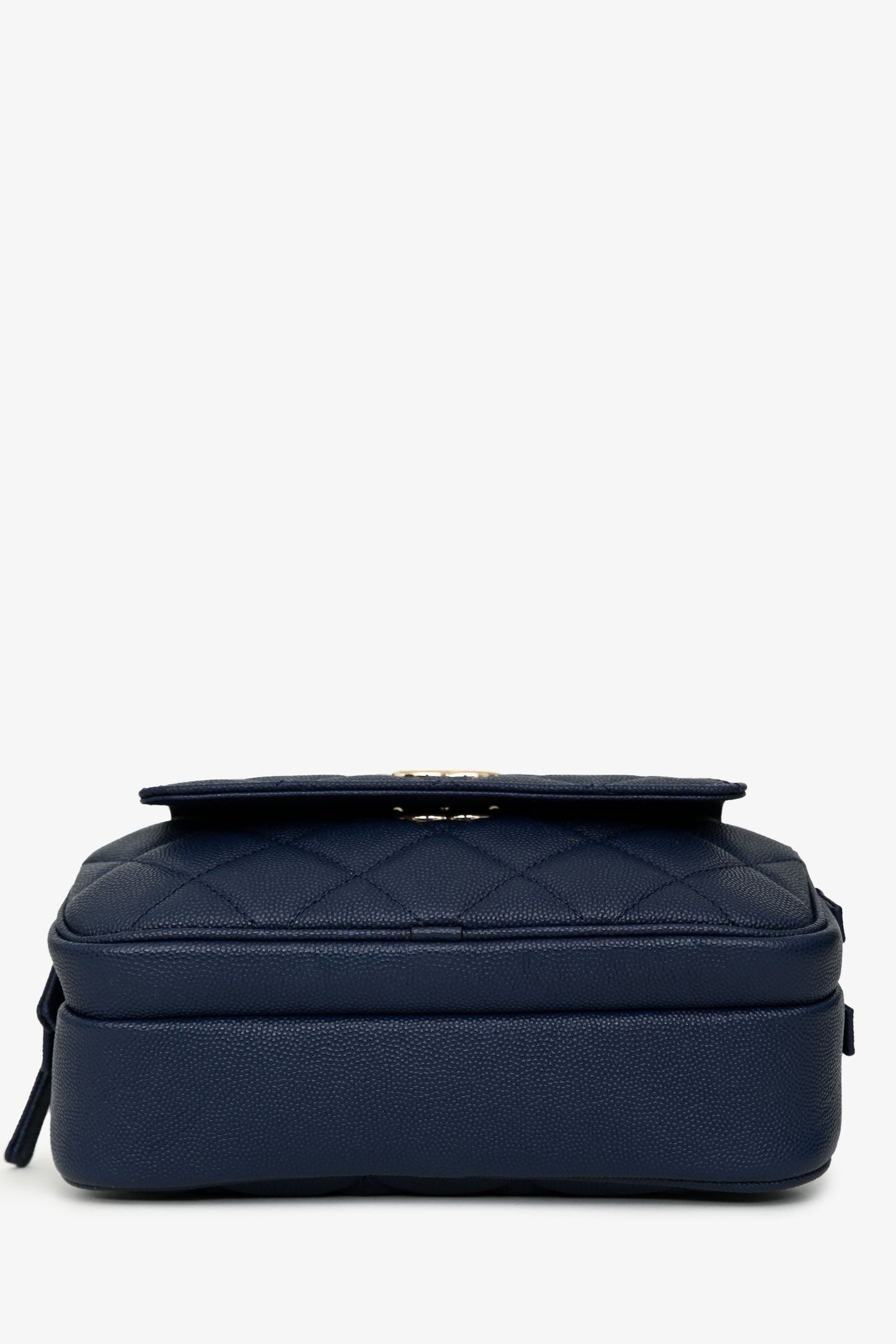 Chanel™ 2019-20 Navy Caviar Leather Casual Trip Belt Bag with Insert
