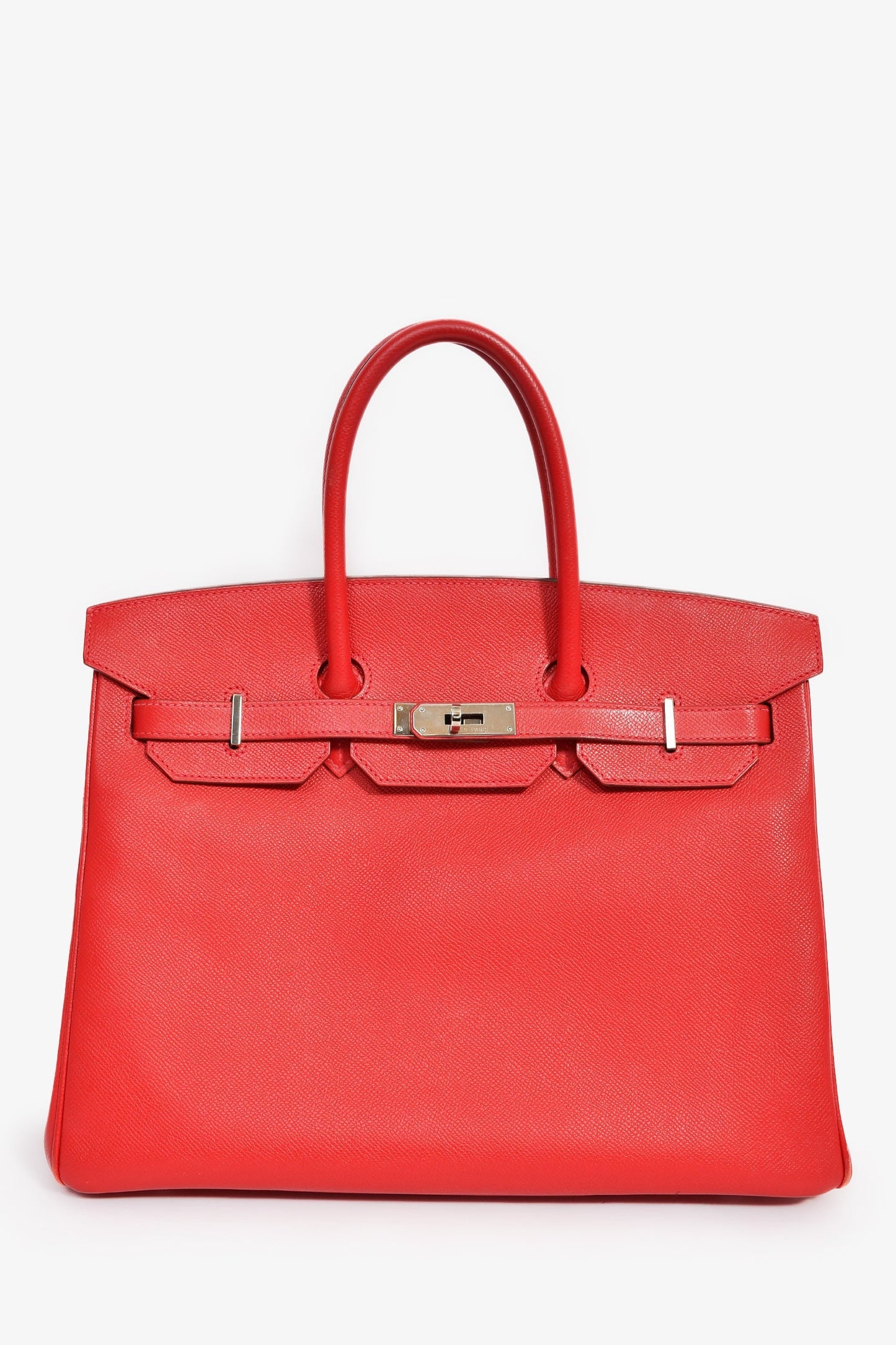 Hermès 2013 Rouge Epsom Leather Birkin 35