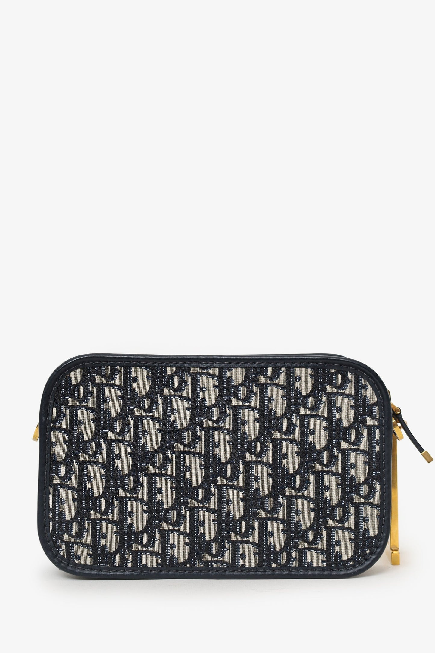 Christian Dior 2019 Blue/Cream Oblique 'Diorquake' Clutch