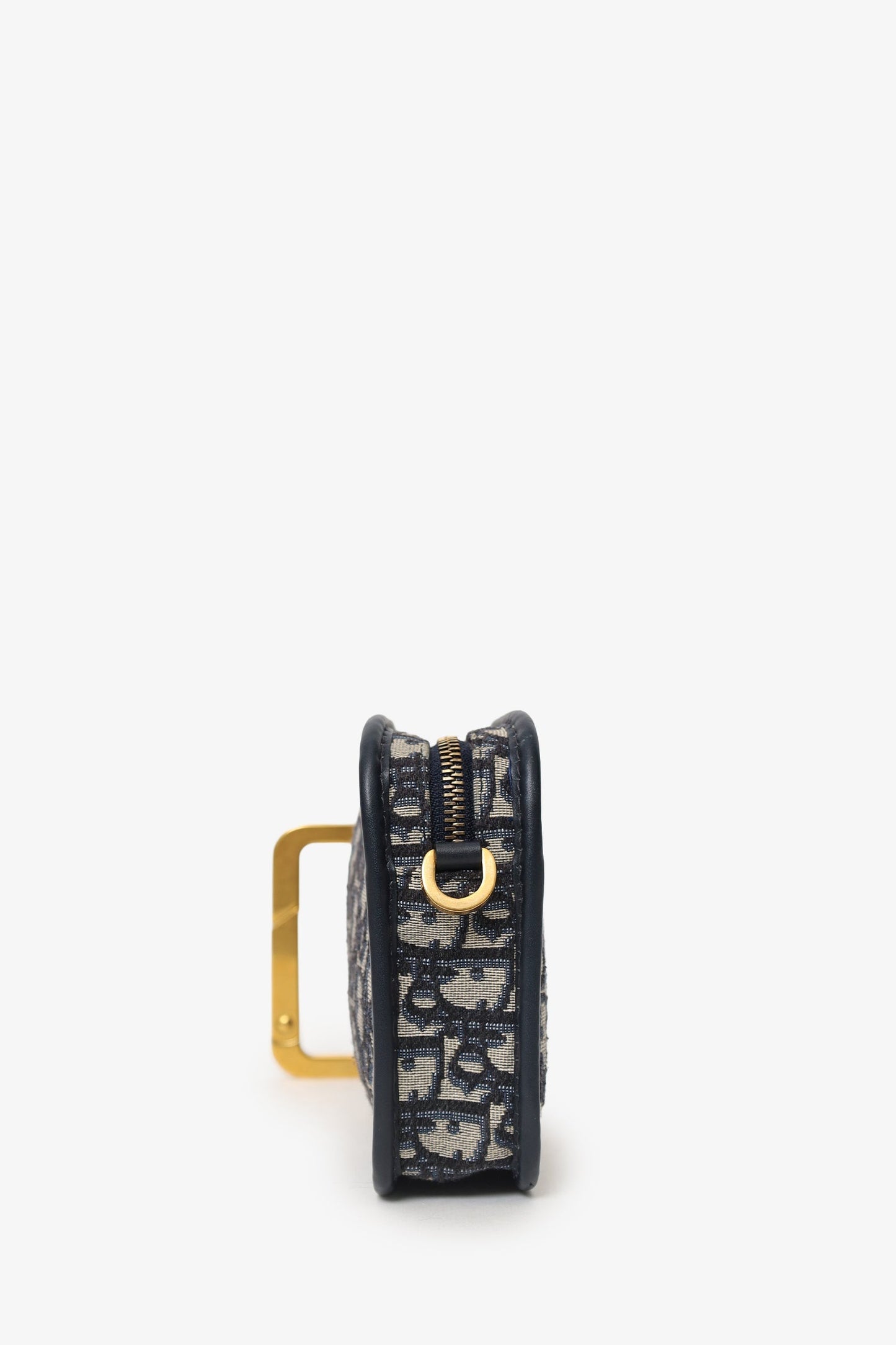 Christian Dior 2019 Blue/Cream Oblique 'Diorquake' Clutch