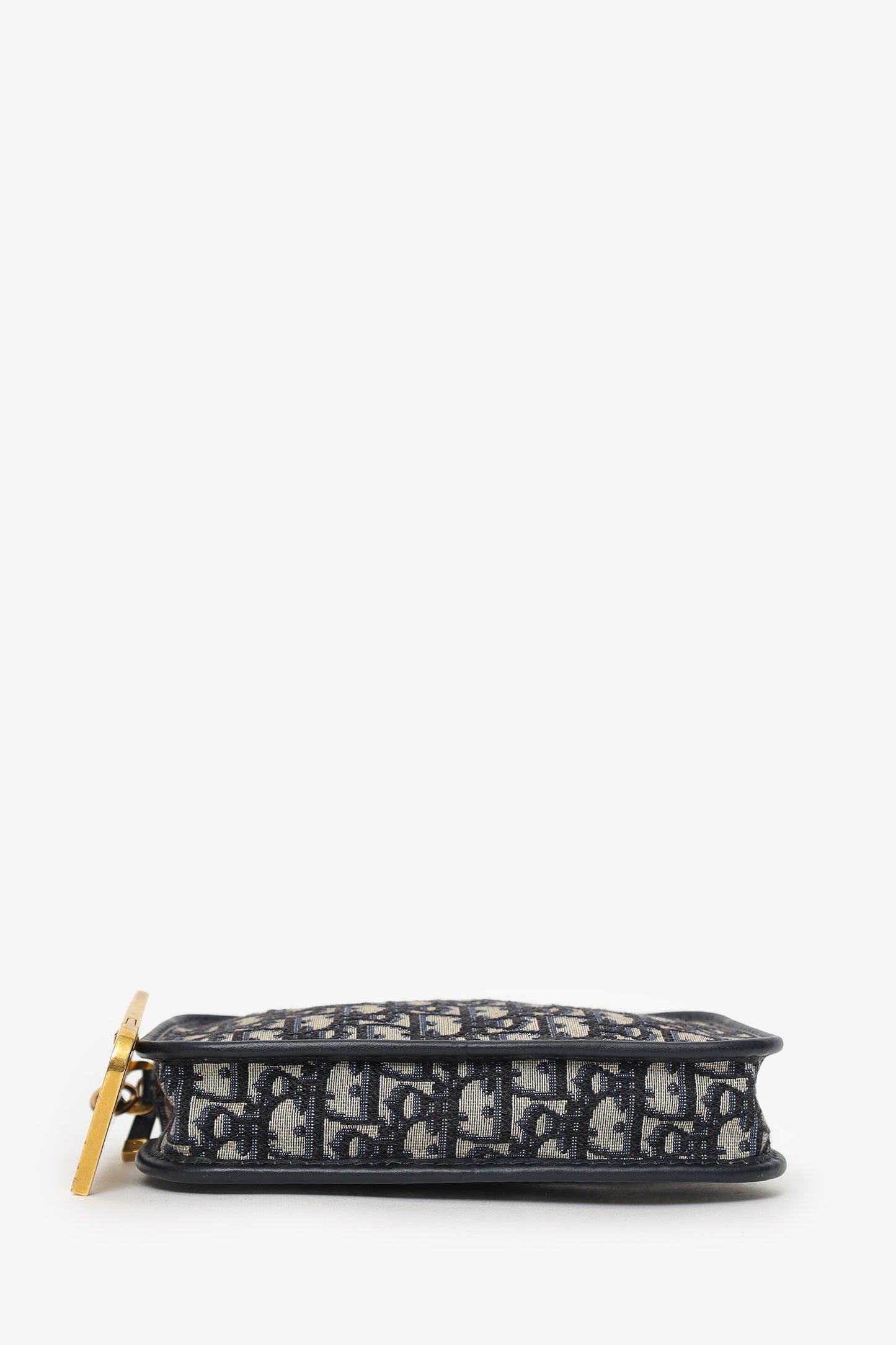 Christian Dior 2019 Blue/Cream Oblique 'Diorquake' Clutch