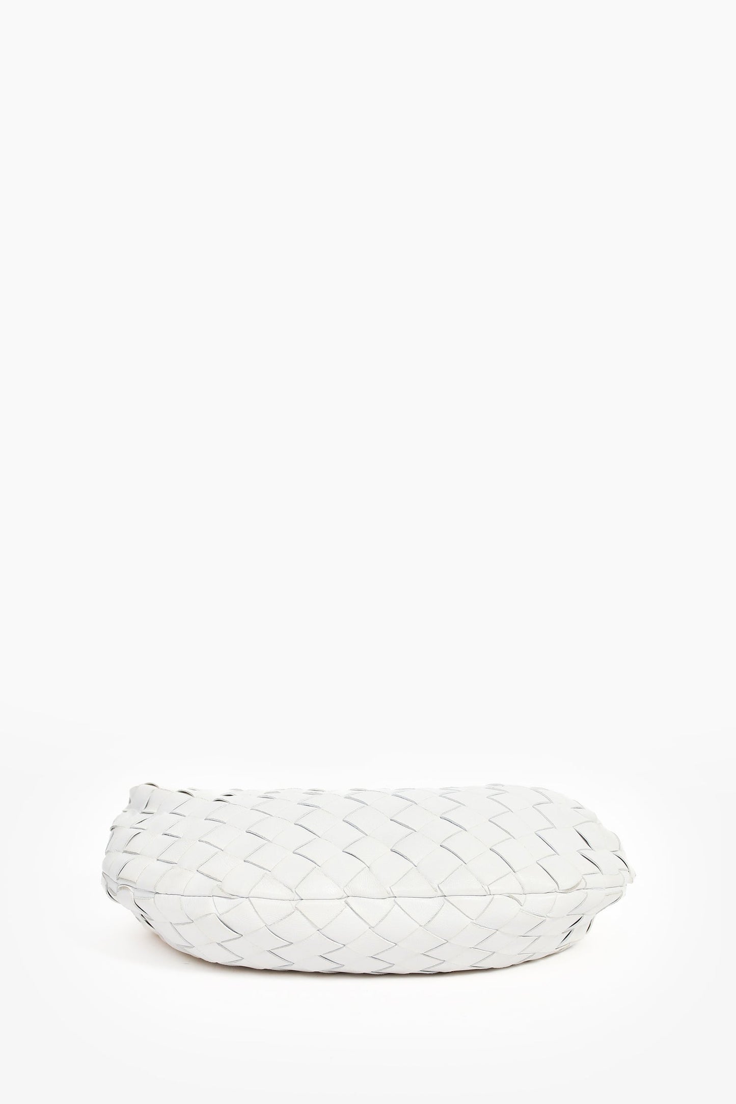 Bottega Veneta White Intrecciato Mini Jodie Bag