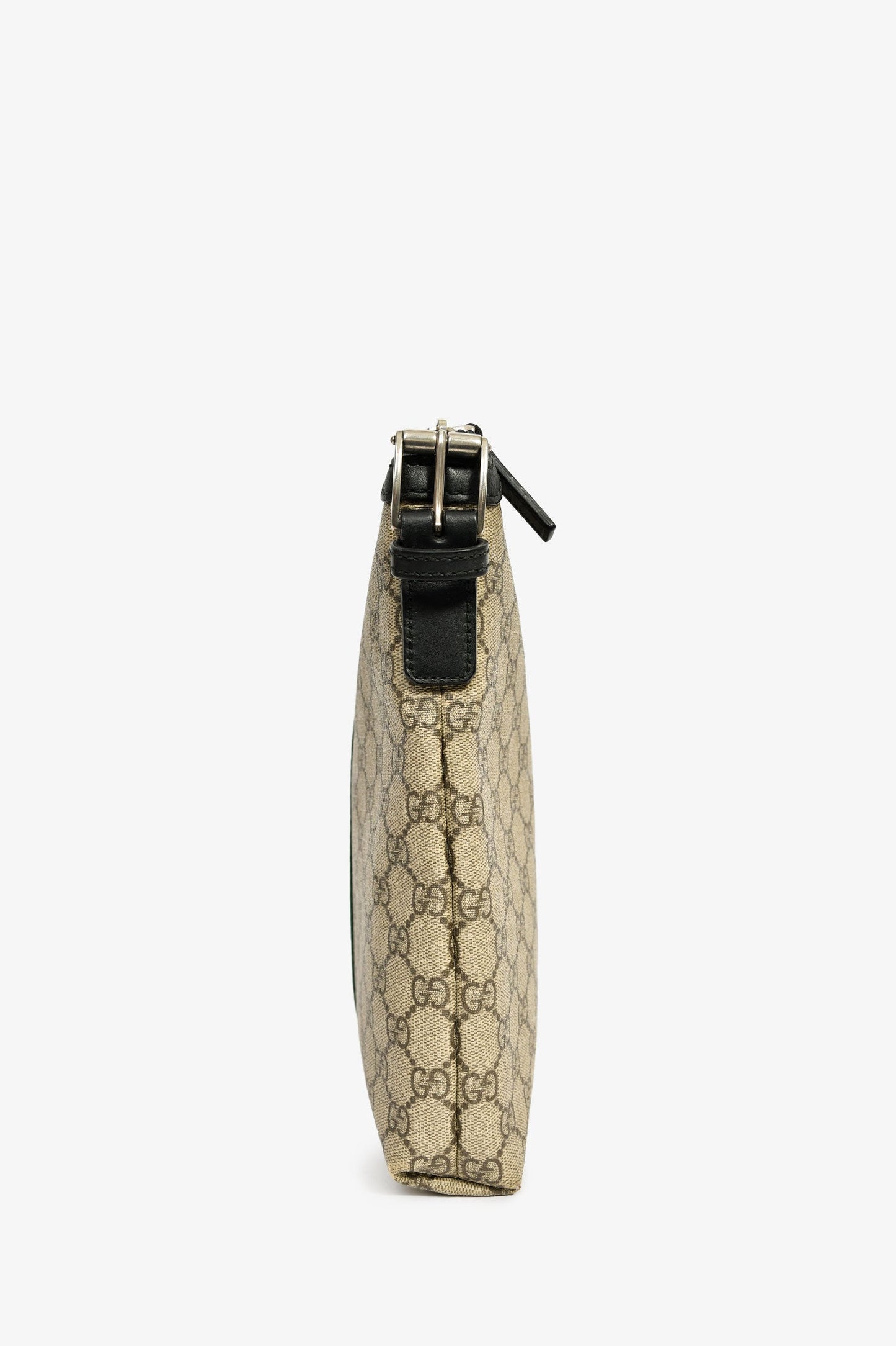 Gucci Brown/Black Canvas/Leather GG Supreme Messenger Bag