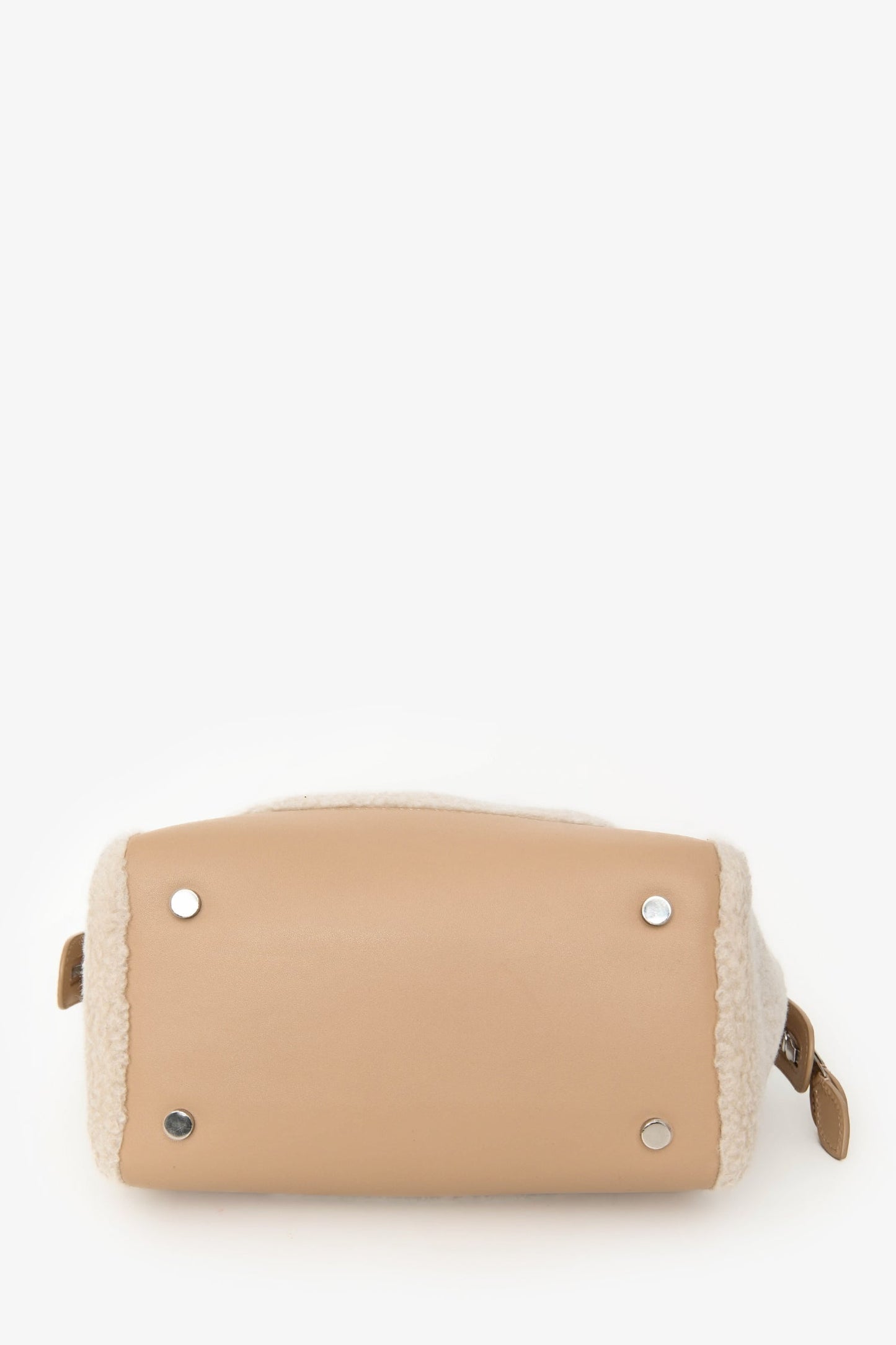 Loro Piana Cream/Beige 'Cashfur' Sesia Happy Day Micro Tote with Strap