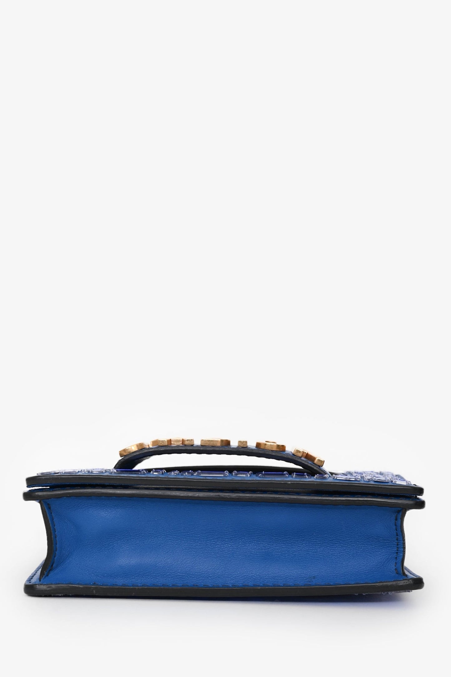 Dior 2018 Runway Blue J'Dior Mini Mosaic of Mirrors Mini Flap Bag