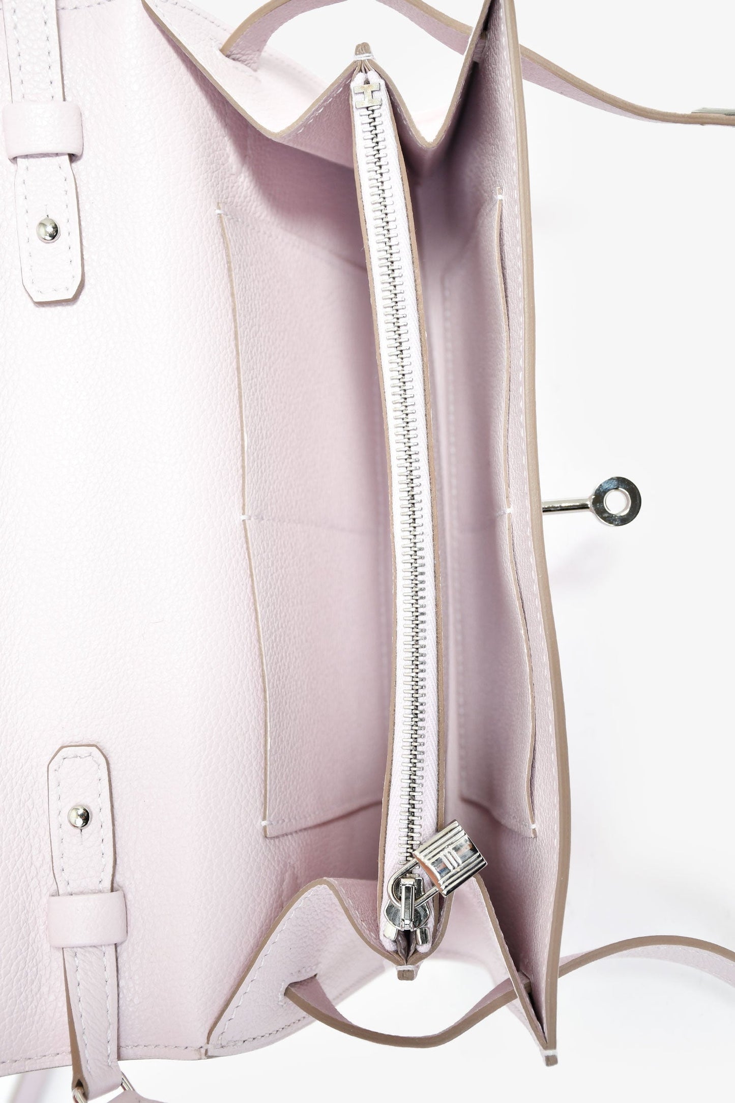 Hermès 2024 'Mauve Pale' Epsom Leather 'To Go' Crossbody