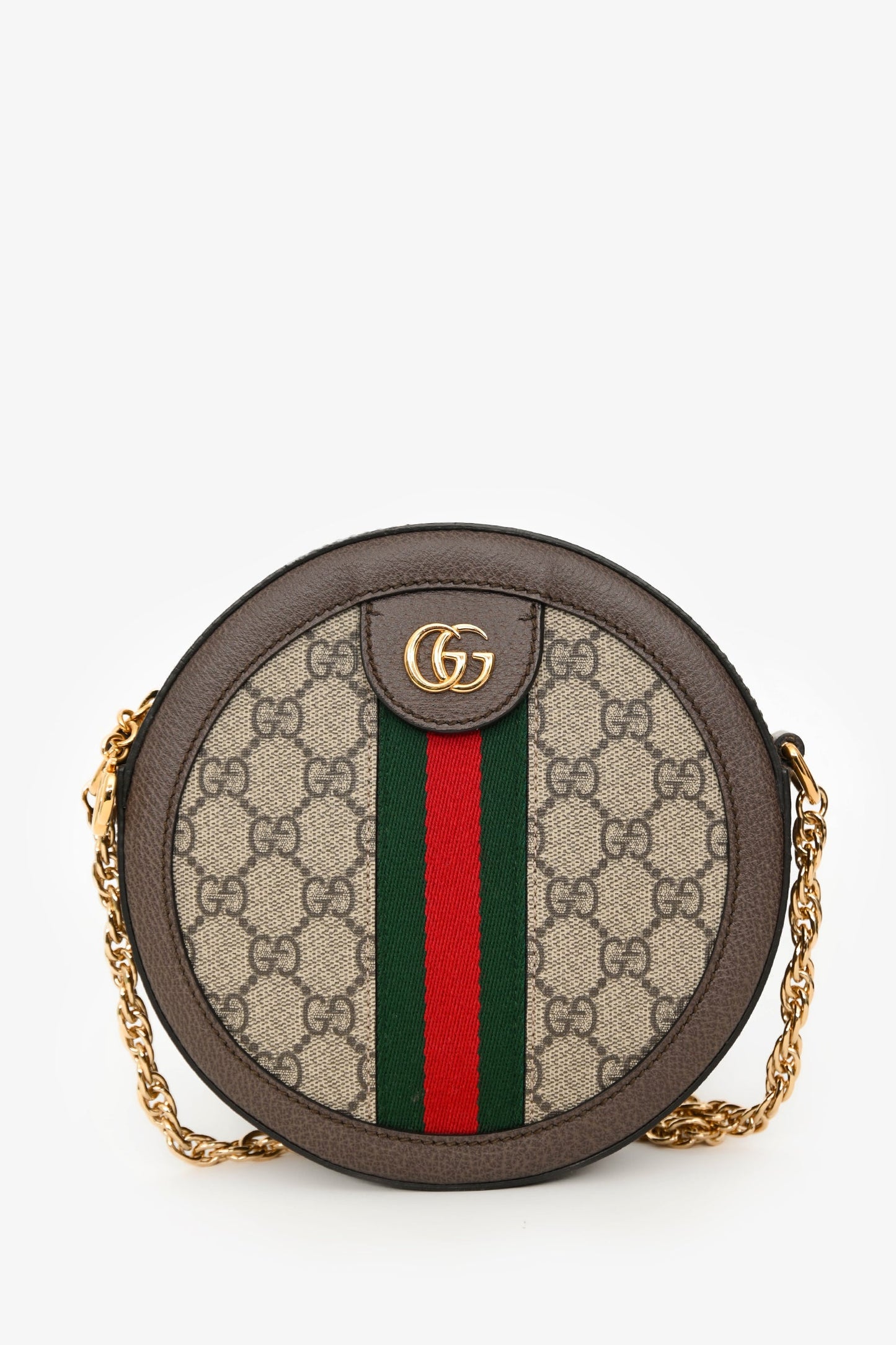 Gucci GG Supreme Web Ophidia Round Bag
