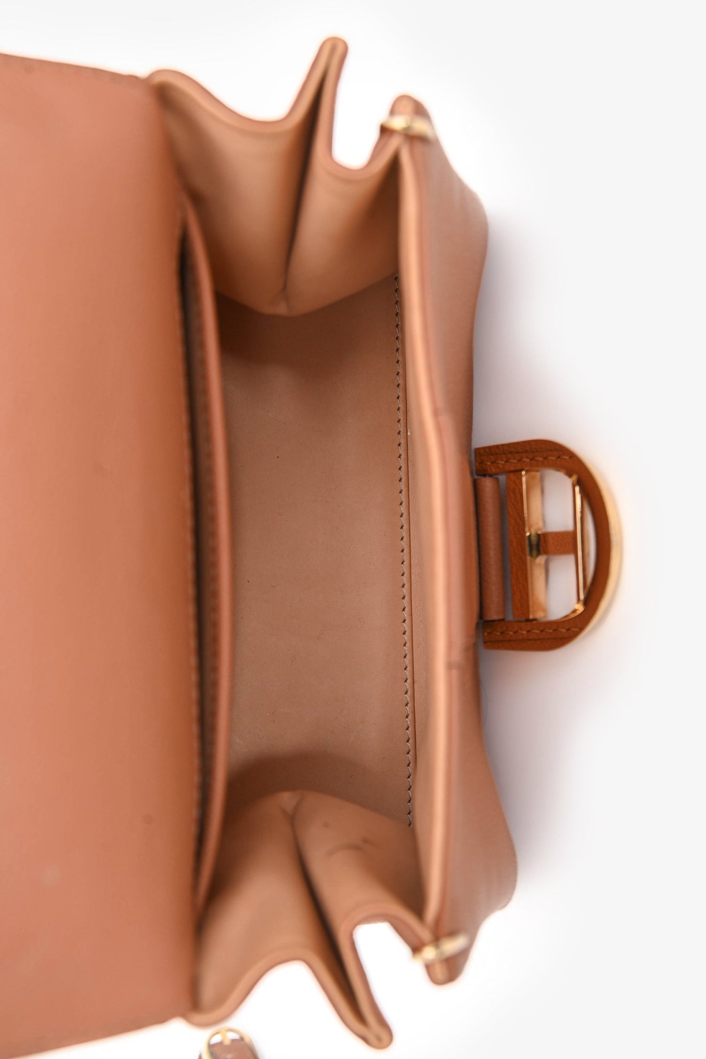 Delvaux Brown Calf Leather Brillant Mini Bag GHW with Strap