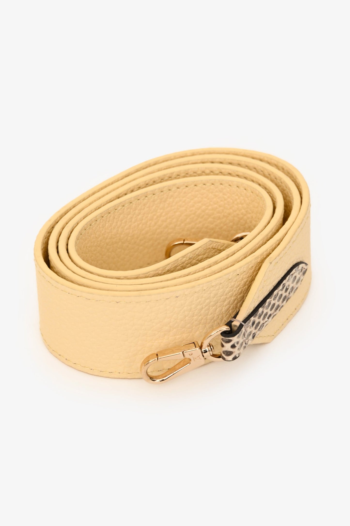 Louis Vuitton Pale Yellow Grained Leather Python Trim Mini Capucines Top Handle with Strap