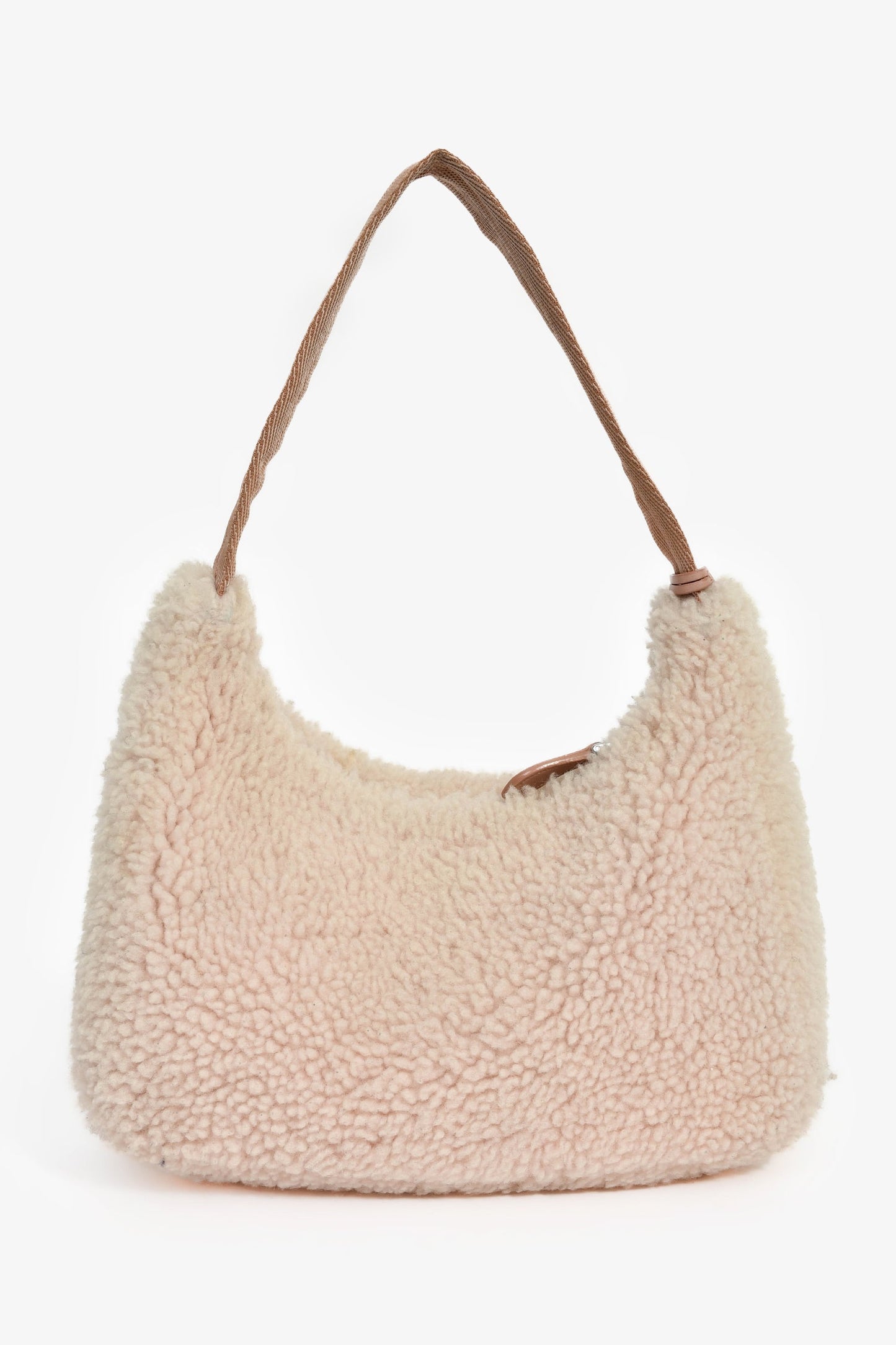 Prada Beige Re-Nylon Re-Edition 2005 Crossbody Bag with Chain & Pouch