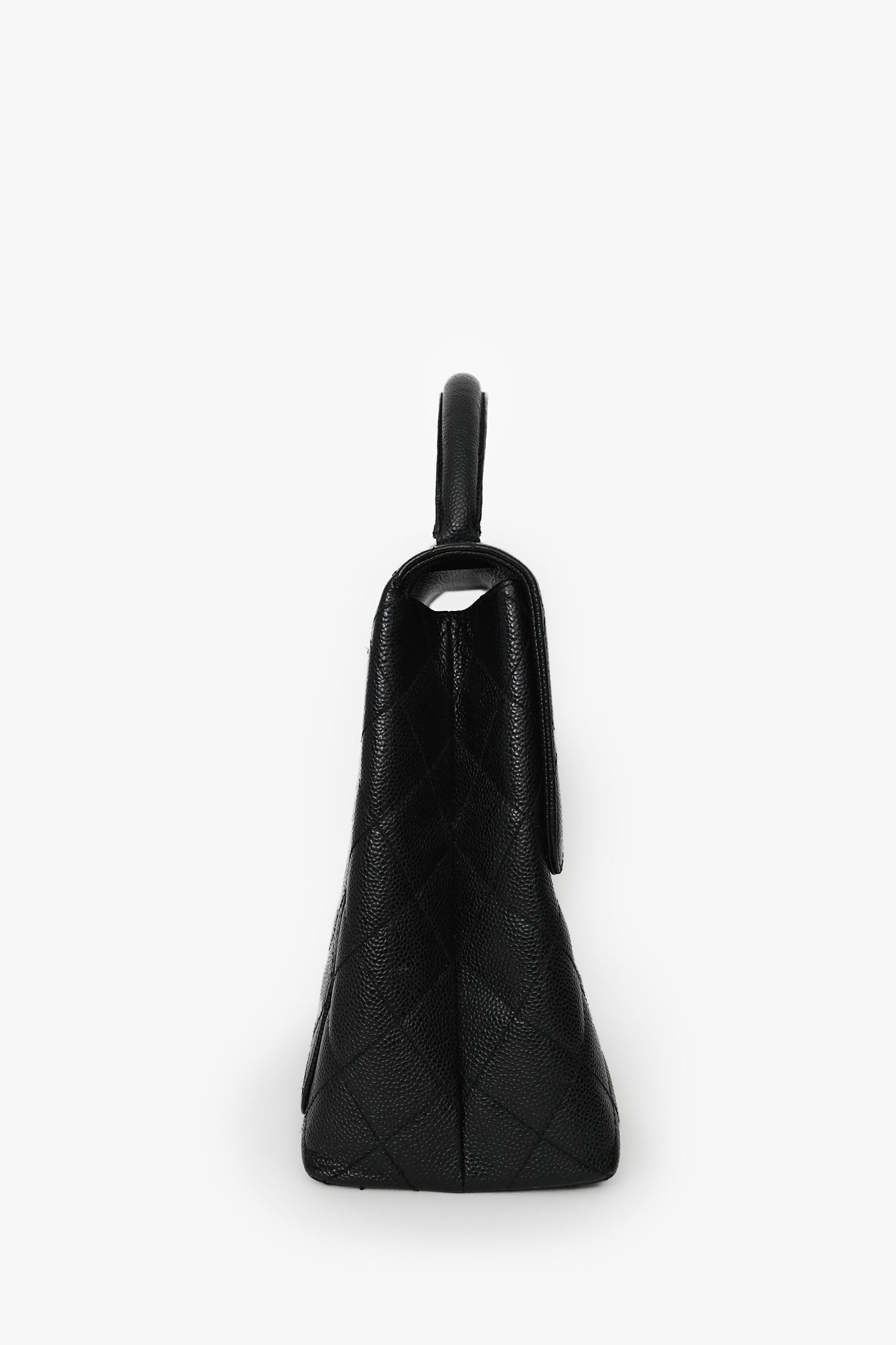 Chanel™ 2002/03 Black Caviar Leather 'Kelly' Top Handle