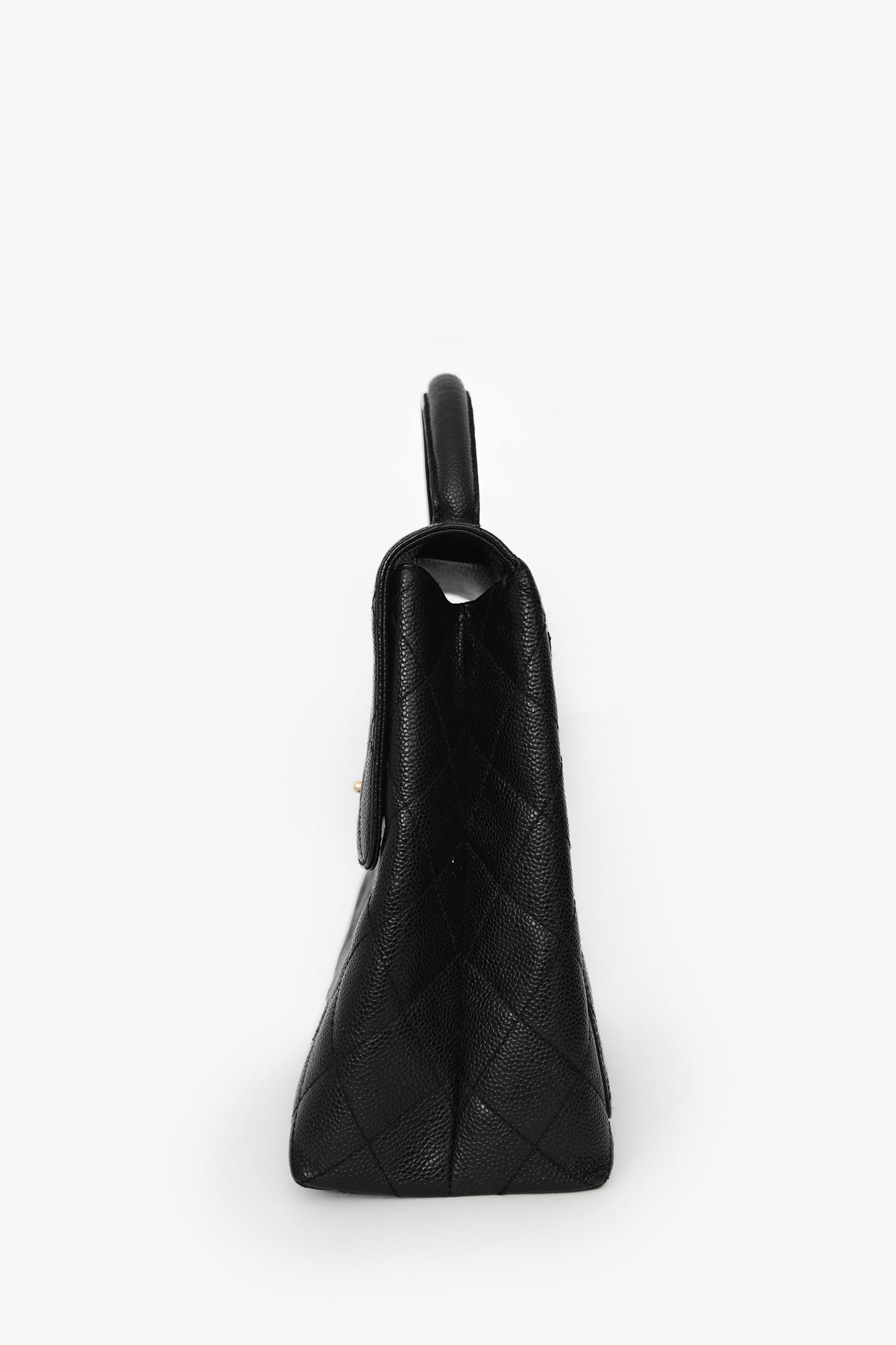 Chanel™ 2002/03 Black Caviar Leather 'Kelly' Top Handle