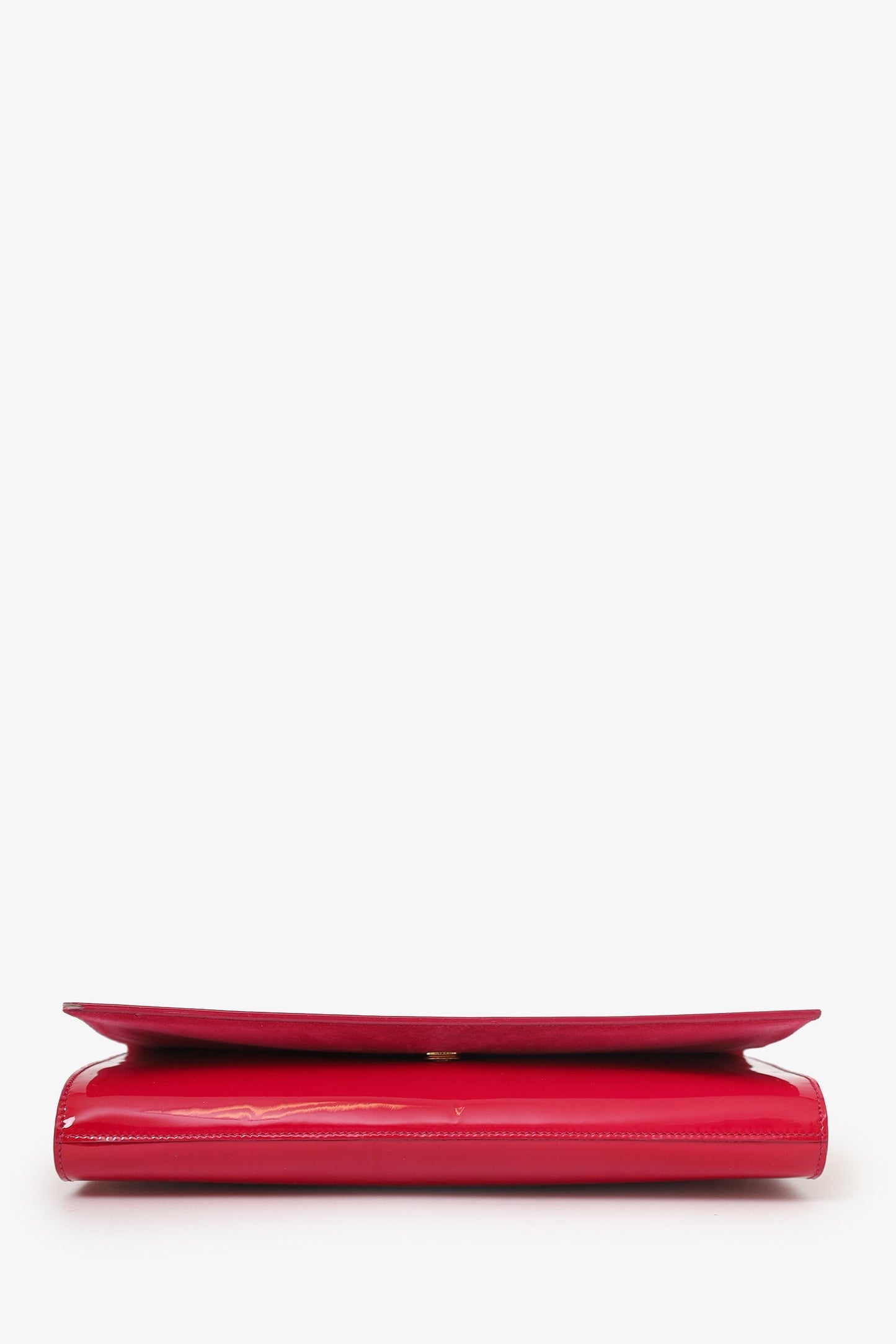 Saint Laurent Pink Patent Leather 'Belle de Jour' Clutch