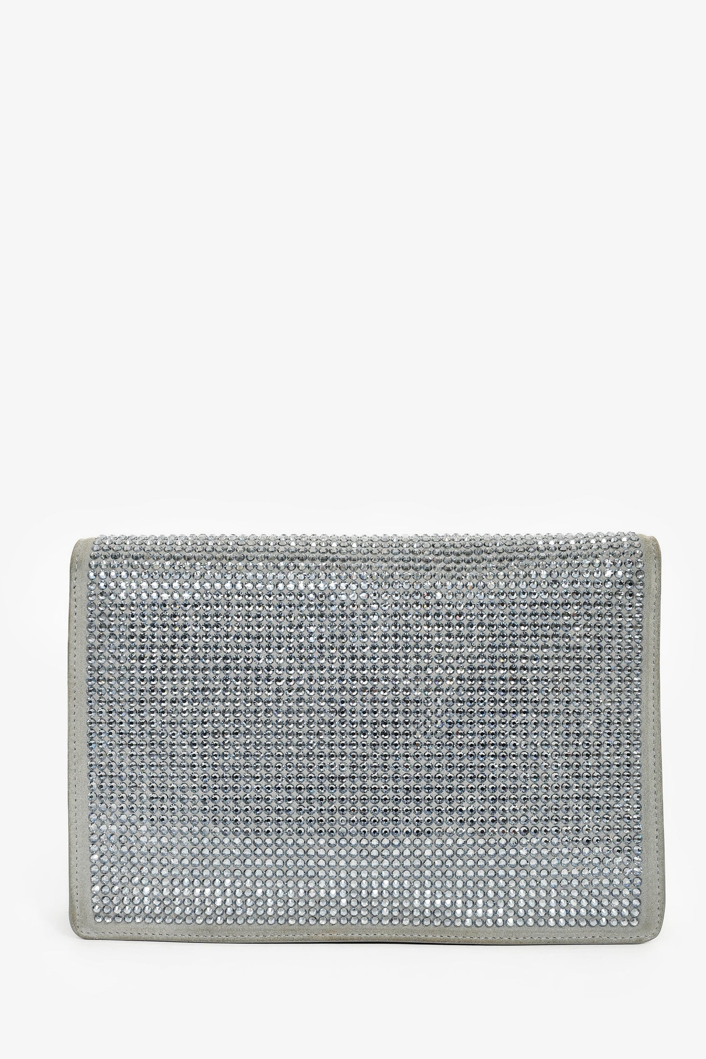 Off-White By Virgil Abloh Rhinestone Embellished Clutch with Strap