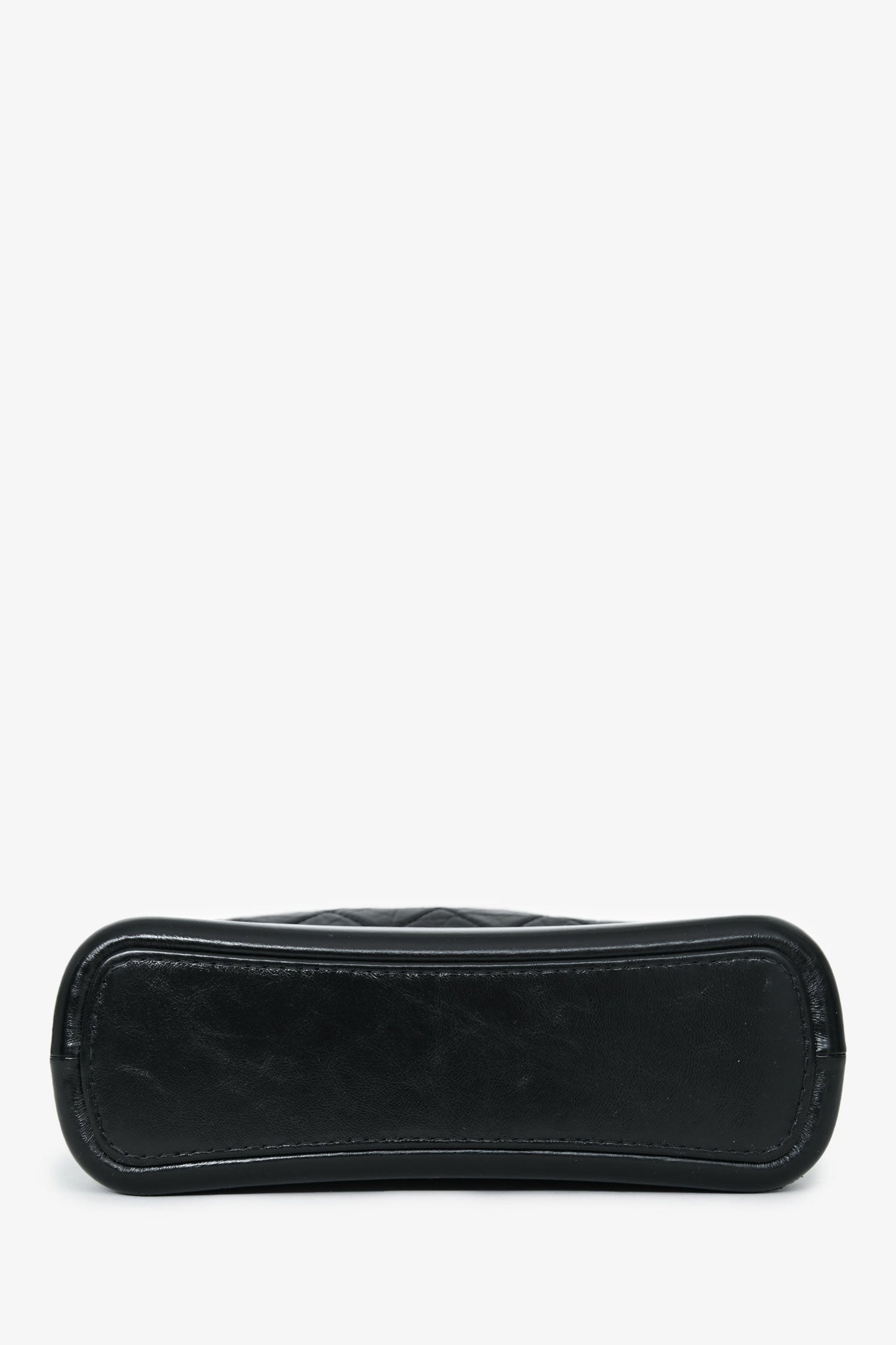 Chanel™ 2019-20 Black Leather Medium Gabrielle Crossbody Bag with Logo Strap