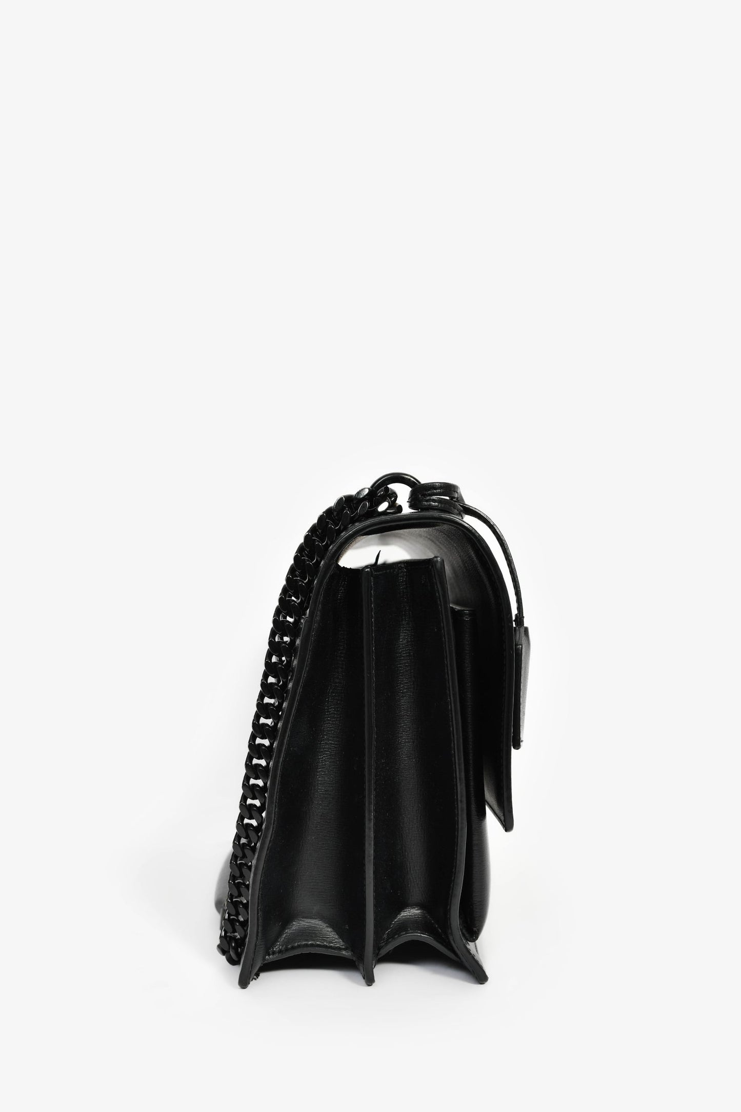 Saint Laurent 2020 Black Leather Large Sunset Shoulder Bag