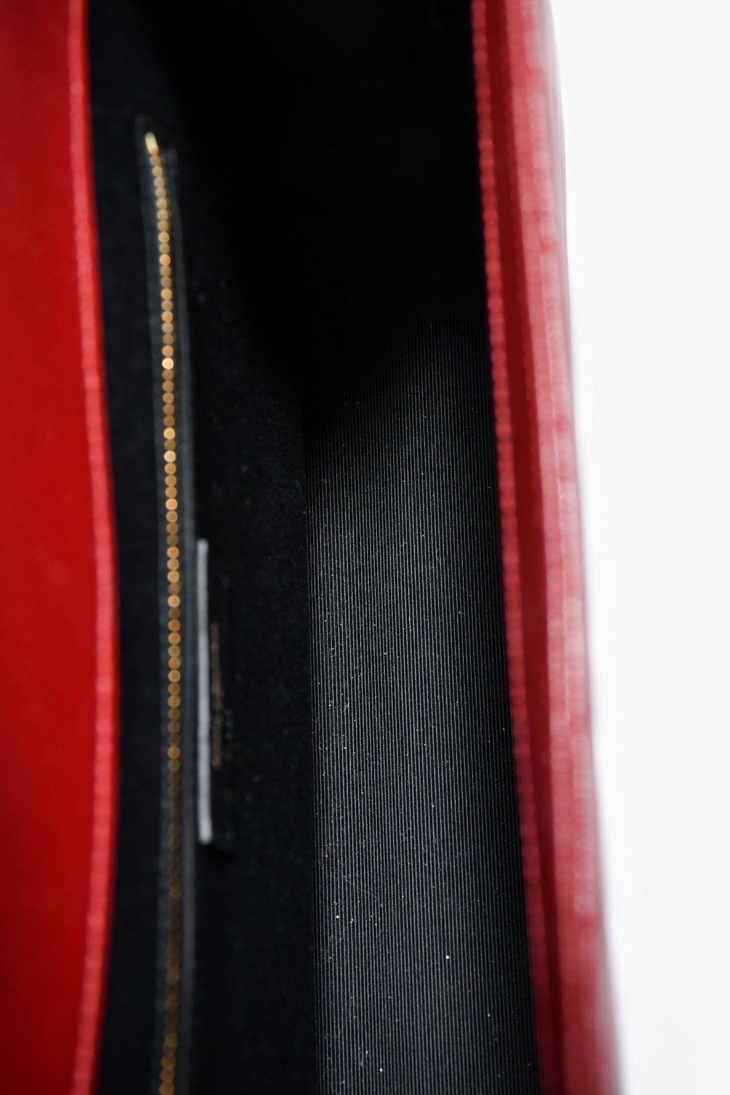Saint Laurent Burgundy Chevron Leather Envelope Large Chain Shoulder Bag