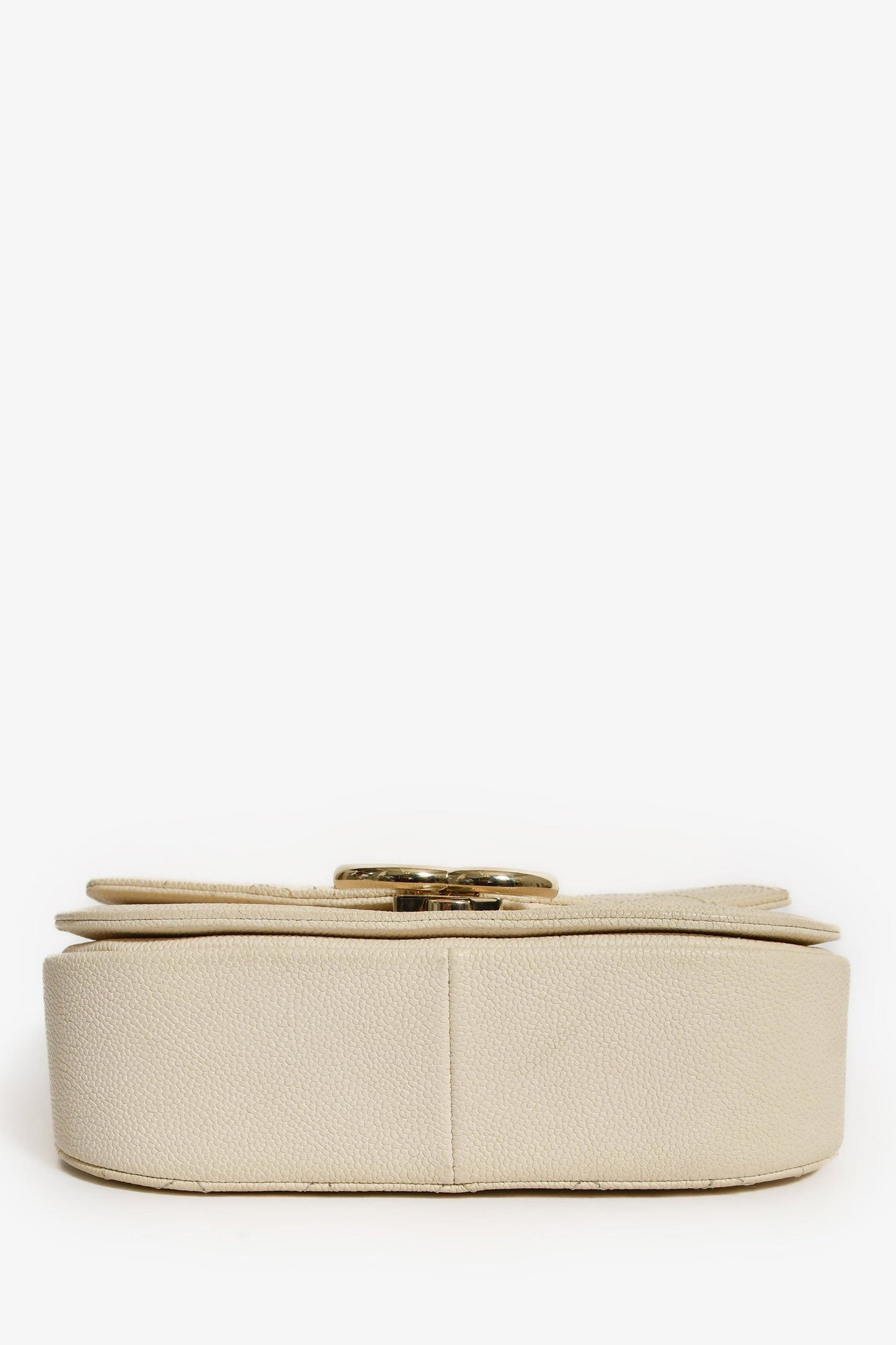 Chanel™ 2018 Paris-Cuba Beige Caviar Leather Thread Around Flap Bag