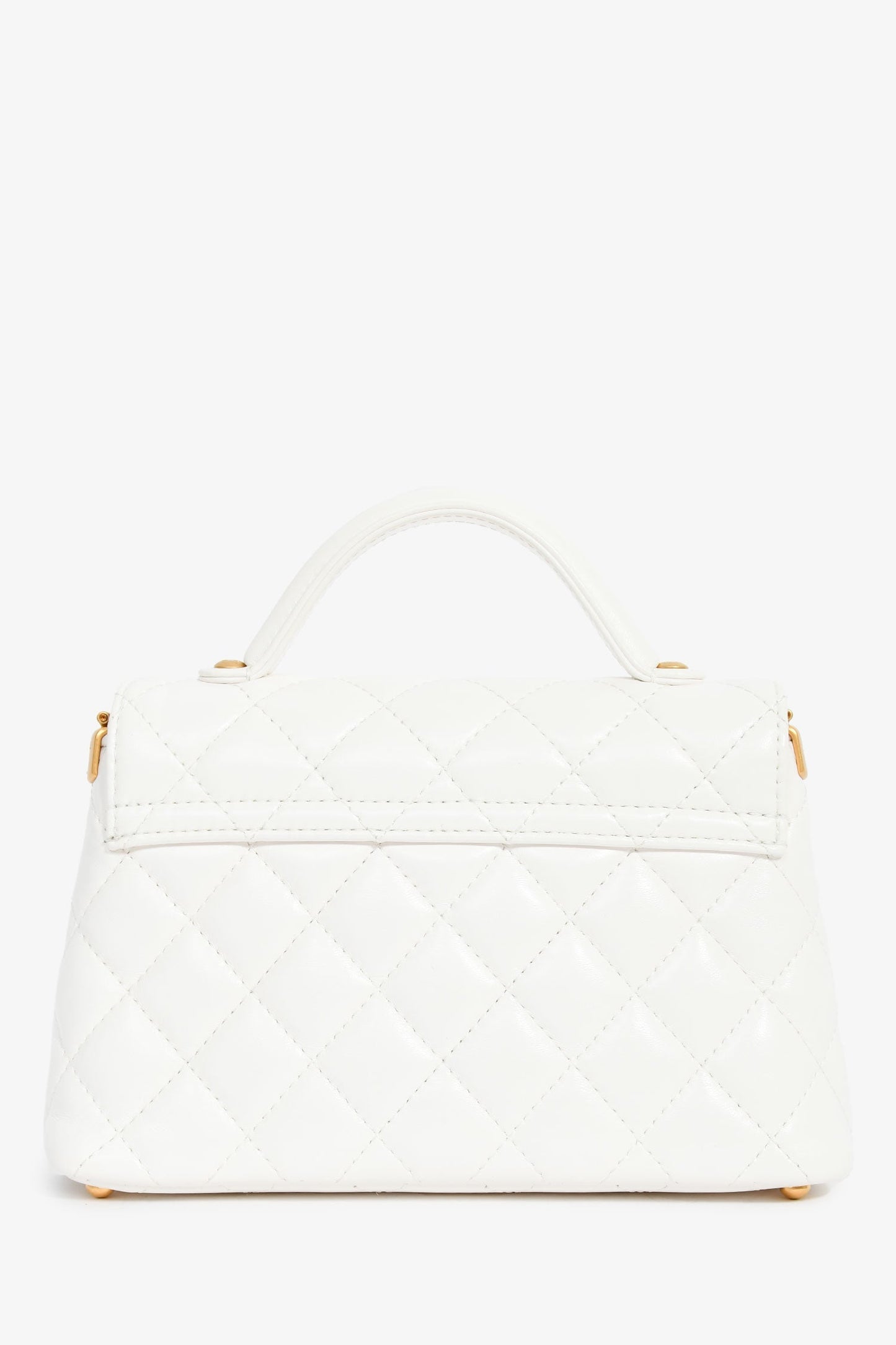 Chanel™ 2025 White Lambskin Mini Rectangle Top Handle