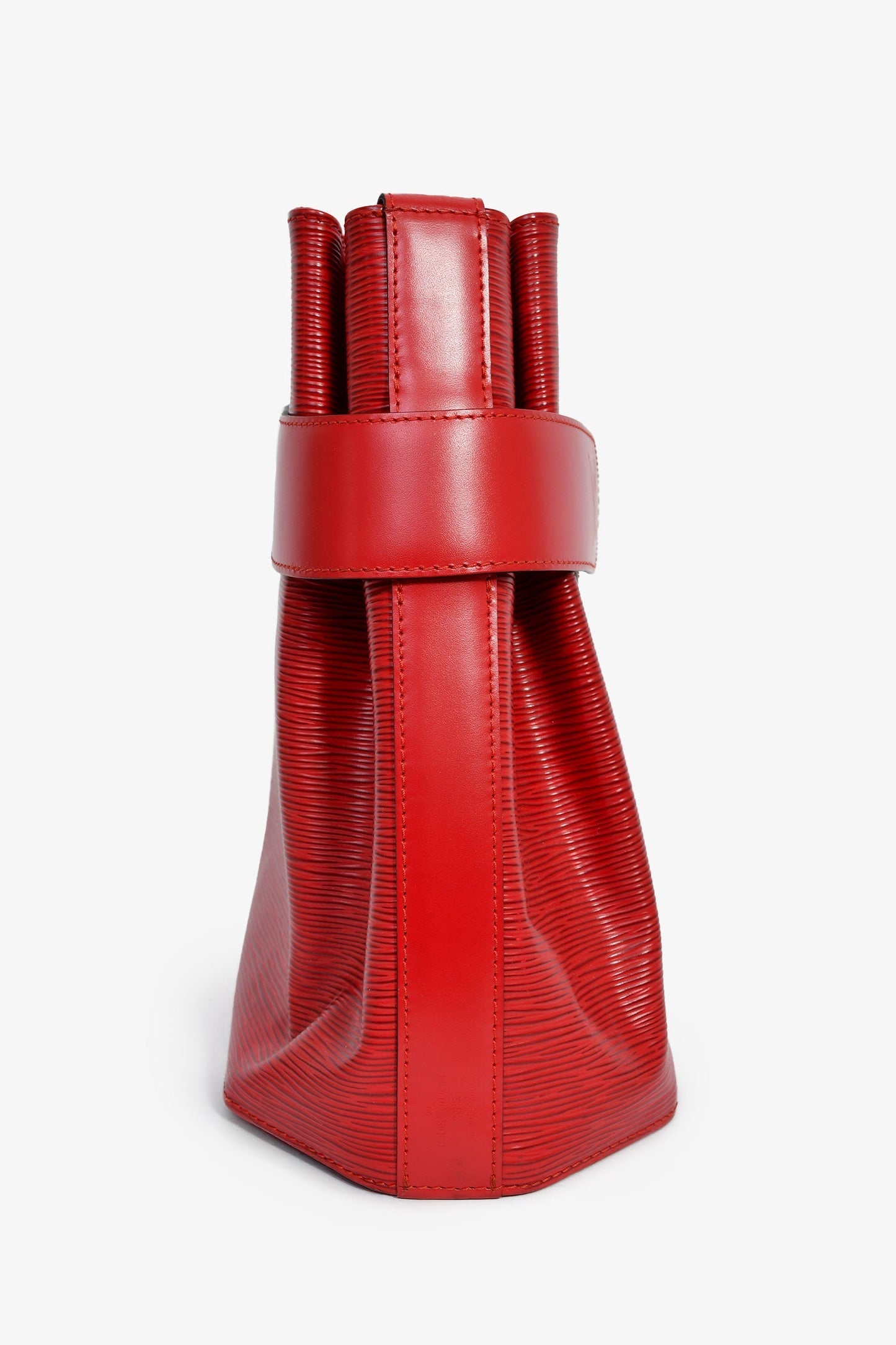 Louis Vuitton 1996 Red Epi Leather 'Sac d'Epaule' Shoulder Bag
