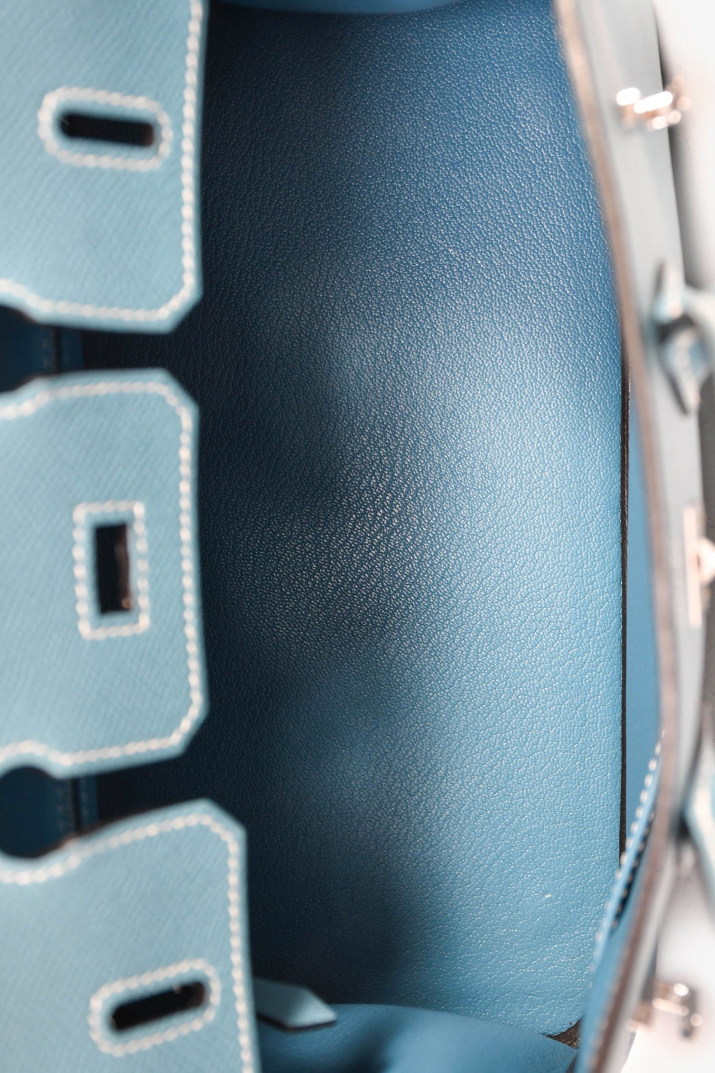 Hermès 2014 Blue Jean Epsom Leather Birkin 25